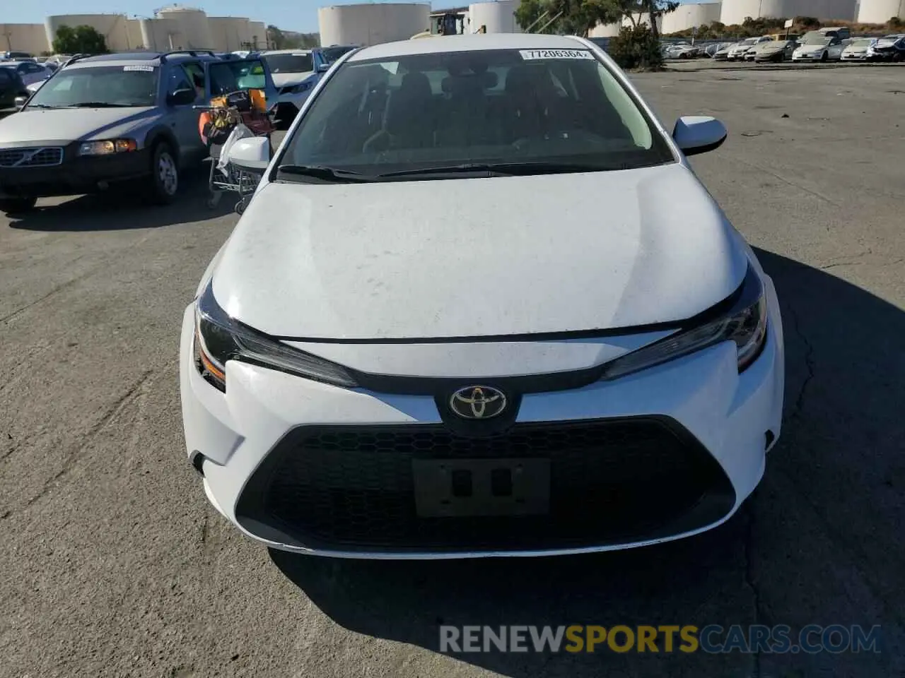 5 fotografías del automóvil dañado 5YFEPMAE5MP165492 TOYOTA COROLLA 2021
