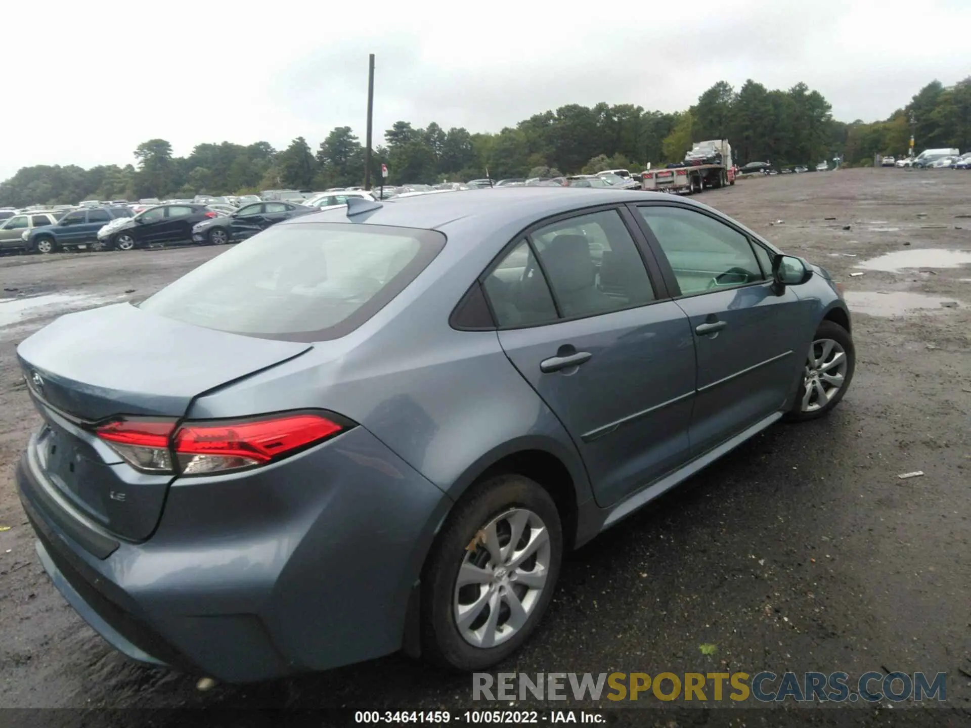 4 fotografías del automóvil dañado 5YFEPMAE5MP167338 TOYOTA COROLLA 2021