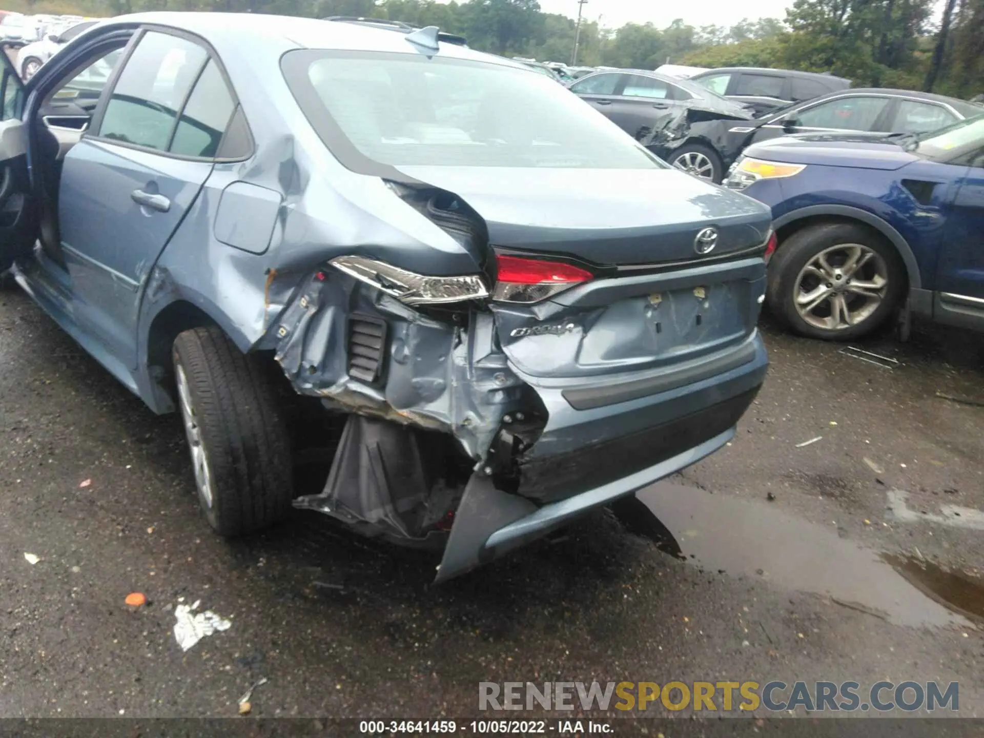 6 fotografías del automóvil dañado 5YFEPMAE5MP167338 TOYOTA COROLLA 2021