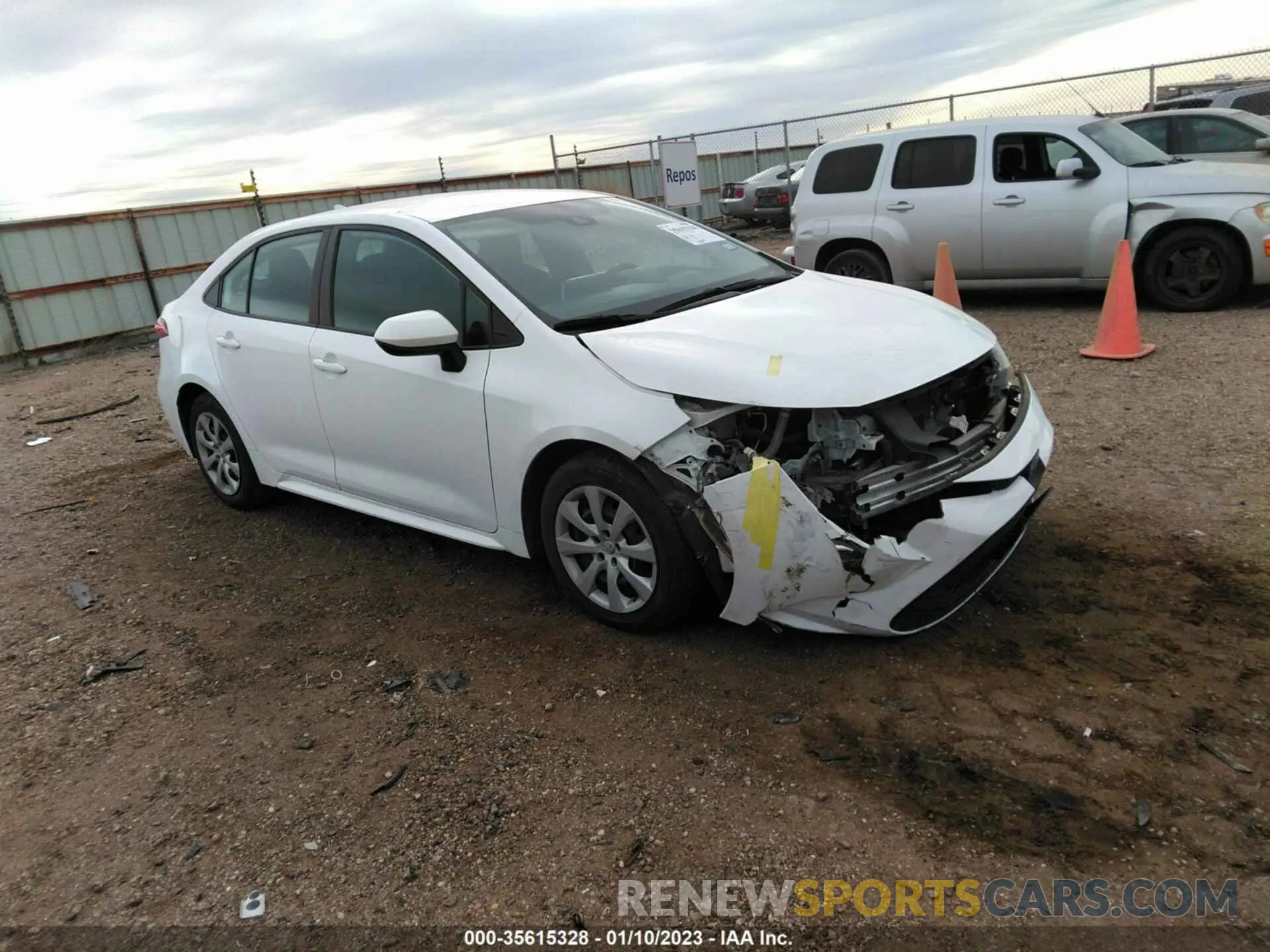 1 fotografías del automóvil dañado 5YFEPMAE5MP167775 TOYOTA COROLLA 2021