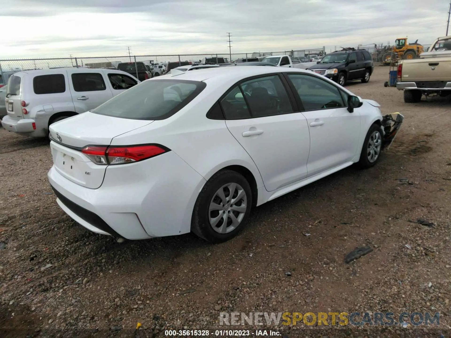 4 fotografías del automóvil dañado 5YFEPMAE5MP167775 TOYOTA COROLLA 2021