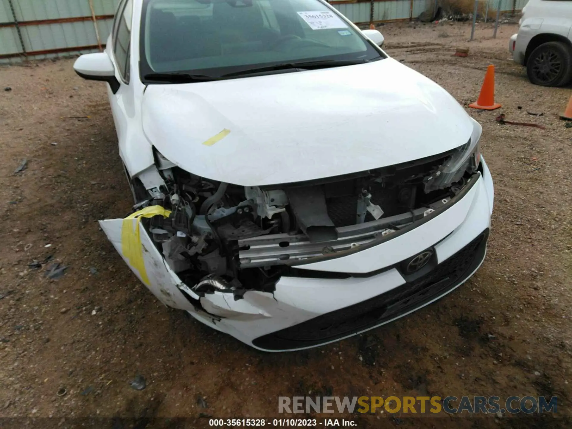 6 fotografías del automóvil dañado 5YFEPMAE5MP167775 TOYOTA COROLLA 2021