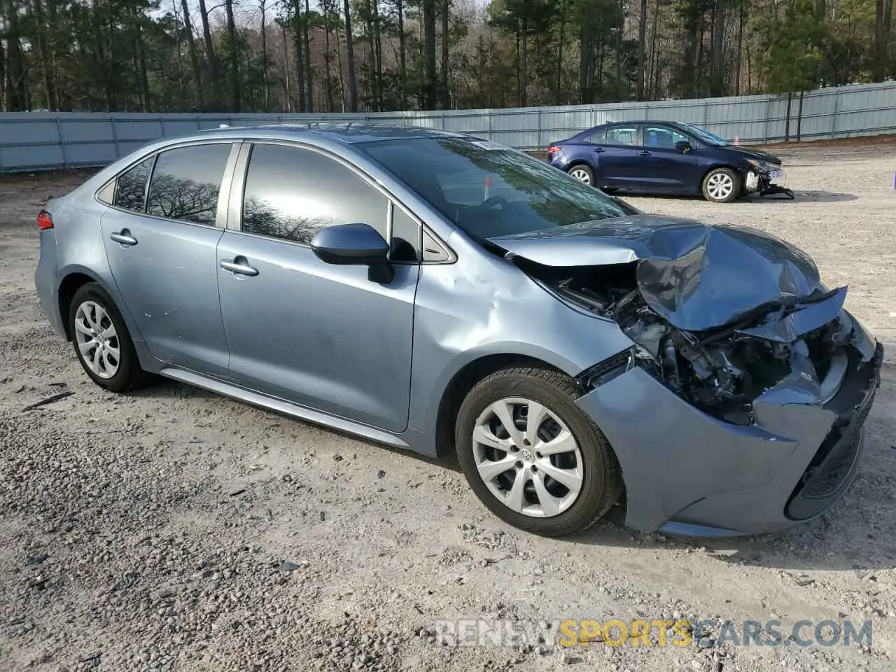 4 fotografías del automóvil dañado 5YFEPMAE5MP173804 TOYOTA COROLLA 2021