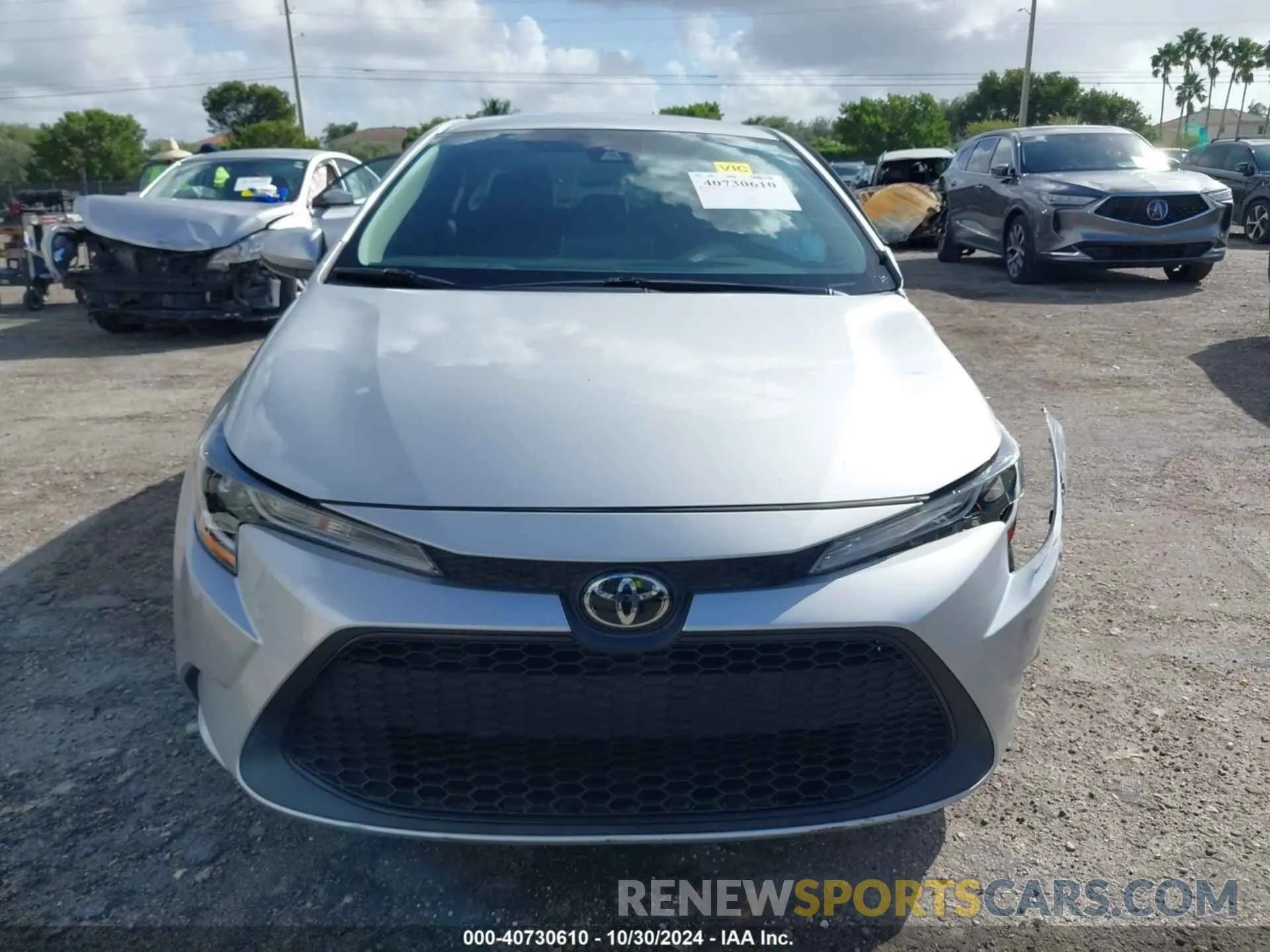 12 fotografías del automóvil dañado 5YFEPMAE5MP174239 TOYOTA COROLLA 2021