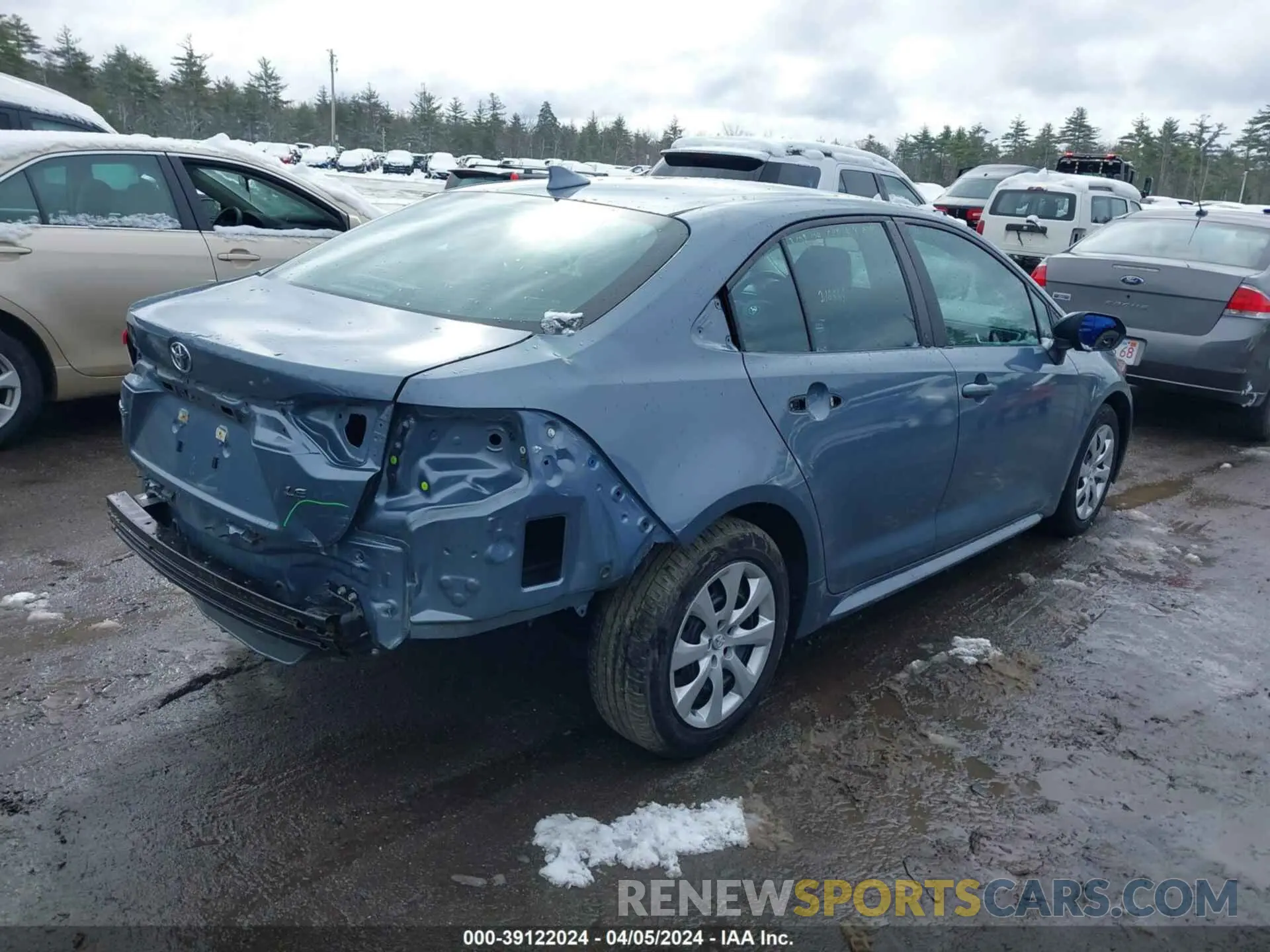 4 fotografías del automóvil dañado 5YFEPMAE5MP181059 TOYOTA COROLLA 2021