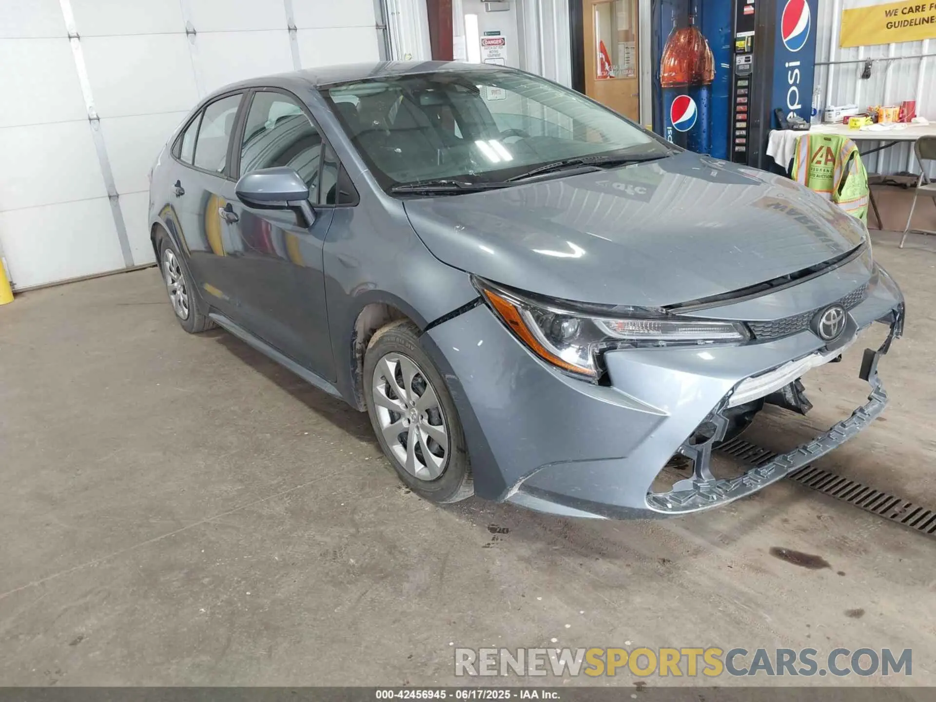 1 fotografías del automóvil dañado 5YFEPMAE5MP186956 TOYOTA COROLLA 2021
