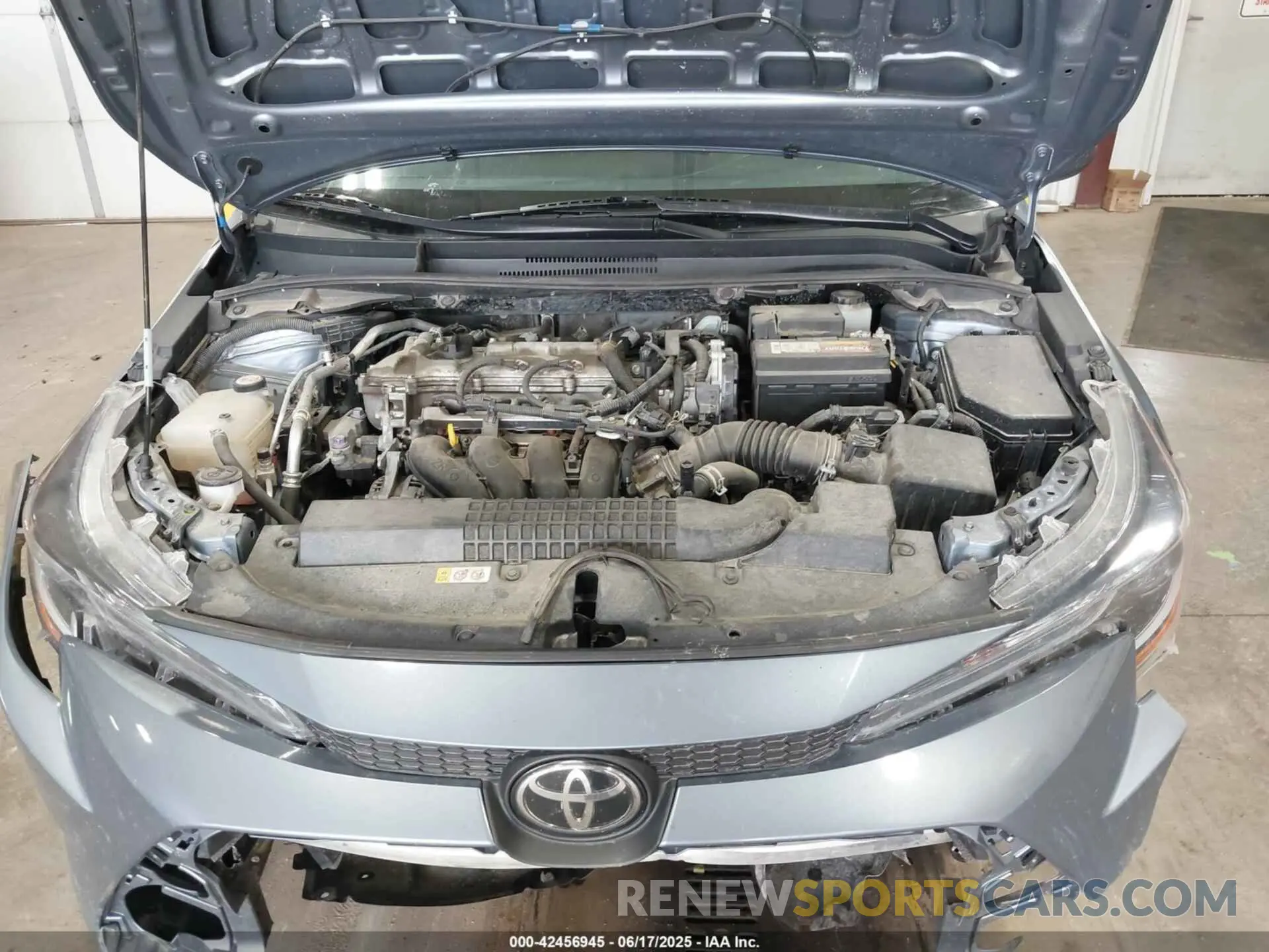 10 fotografías del automóvil dañado 5YFEPMAE5MP186956 TOYOTA COROLLA 2021