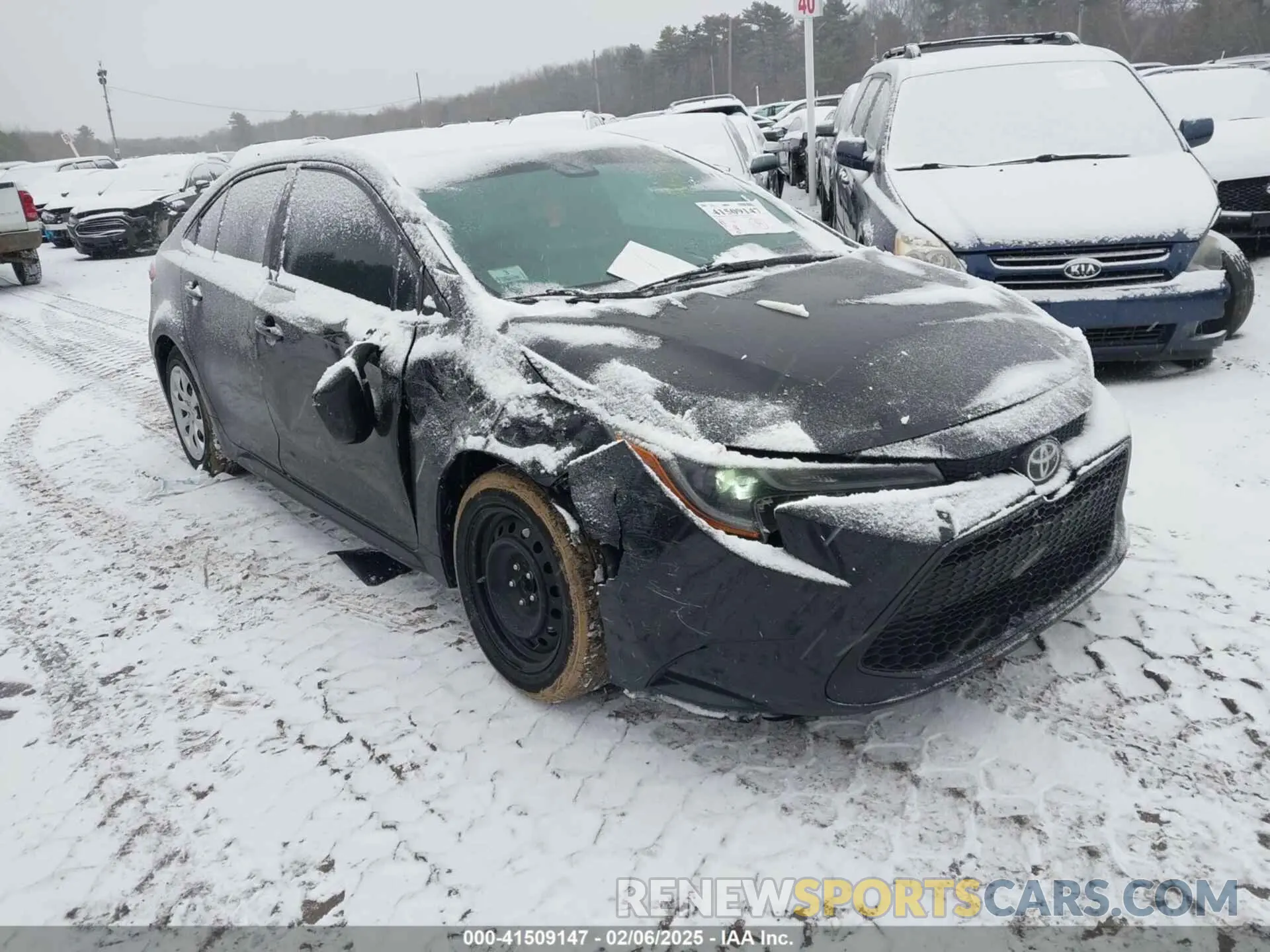 1 fotografías del automóvil dañado 5YFEPMAE5MP189551 TOYOTA COROLLA 2021