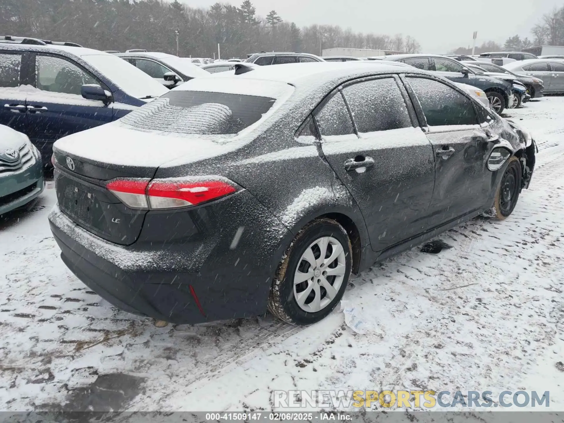 4 fotografías del automóvil dañado 5YFEPMAE5MP189551 TOYOTA COROLLA 2021