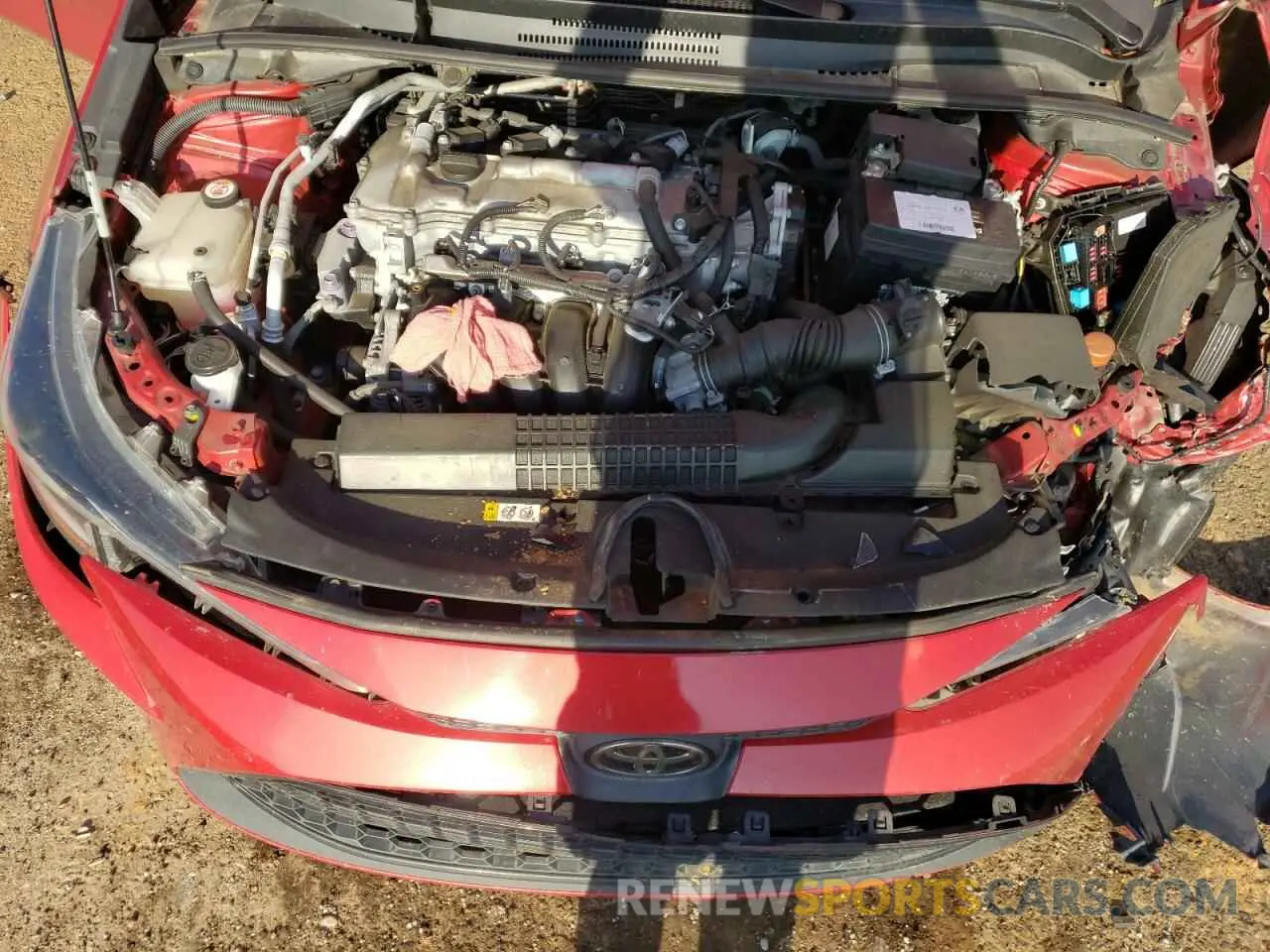12 fotografías del automóvil dañado 5YFEPMAE5MP189842 TOYOTA COROLLA 2021