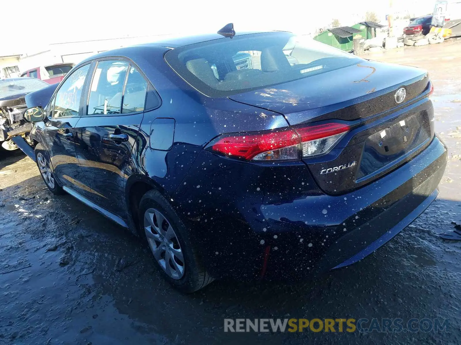 3 fotografías del automóvil dañado 5YFEPMAE5MP192790 TOYOTA COROLLA 2021