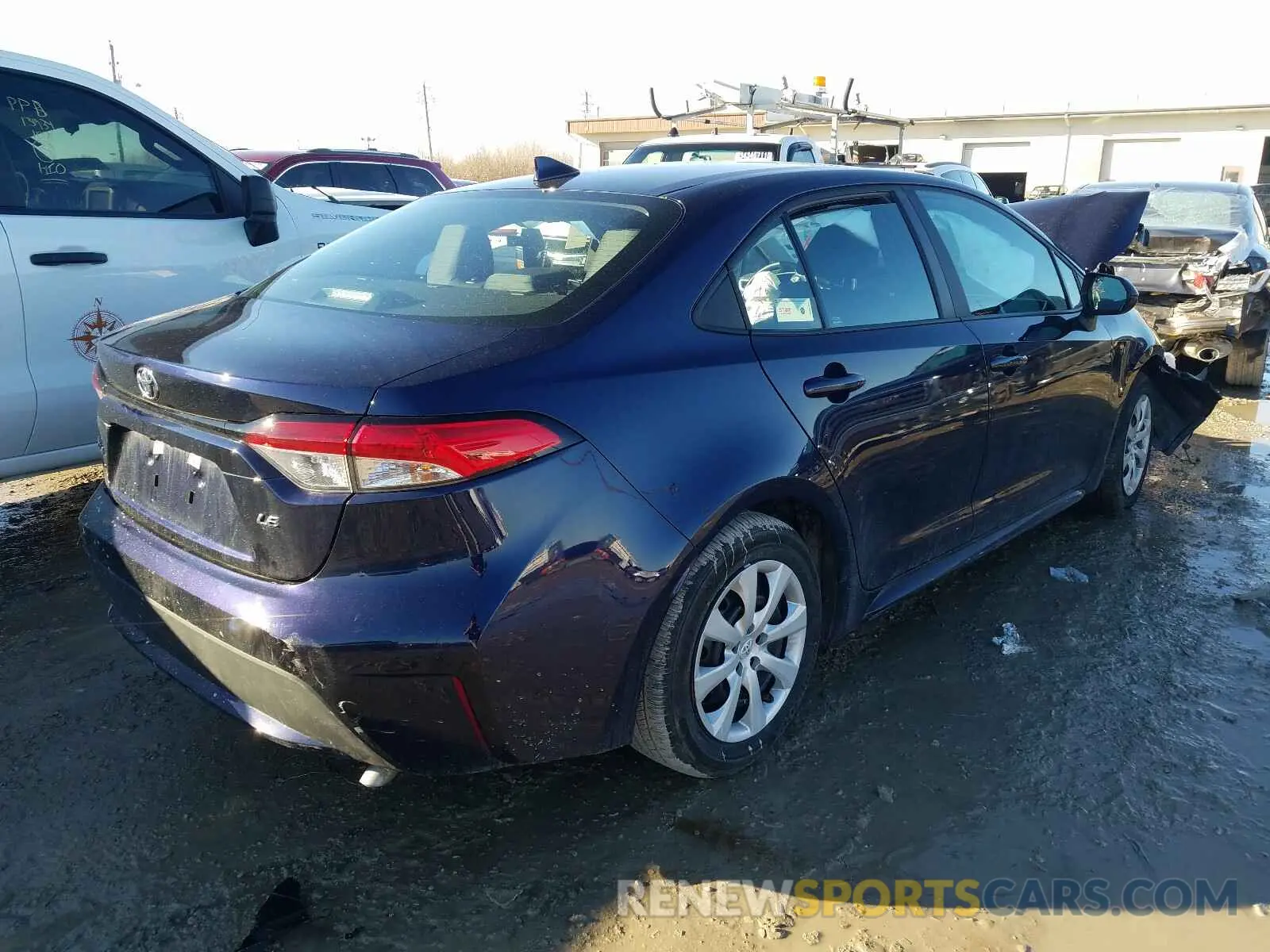 4 fotografías del automóvil dañado 5YFEPMAE5MP192790 TOYOTA COROLLA 2021