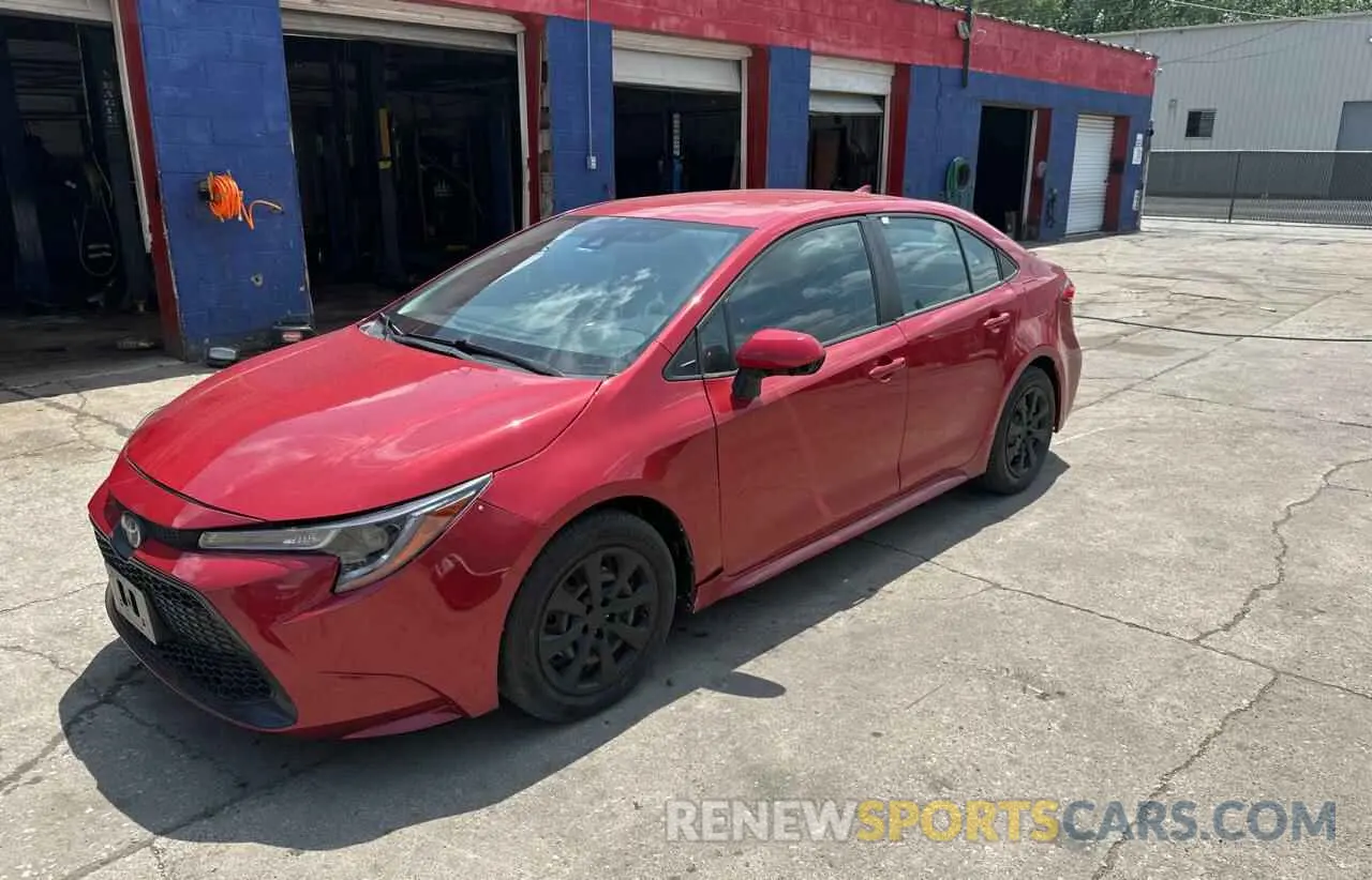 2 fotografías del automóvil dañado 5YFEPMAE5MP194264 TOYOTA COROLLA 2021