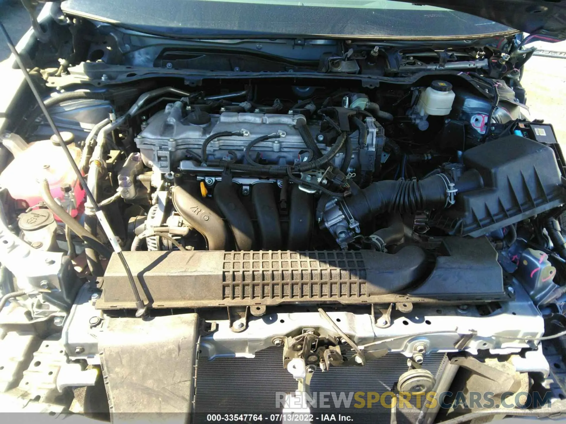 10 fotografías del automóvil dañado 5YFEPMAE5MP194927 TOYOTA COROLLA 2021