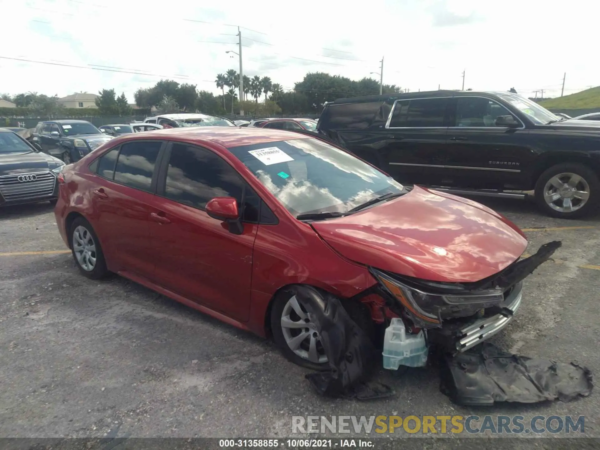 1 fotografías del automóvil dañado 5YFEPMAE5MP194975 TOYOTA COROLLA 2021