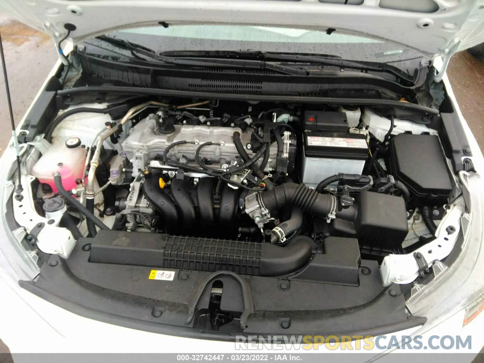 10 fotografías del automóvil dañado 5YFEPMAE5MP199755 TOYOTA COROLLA 2021