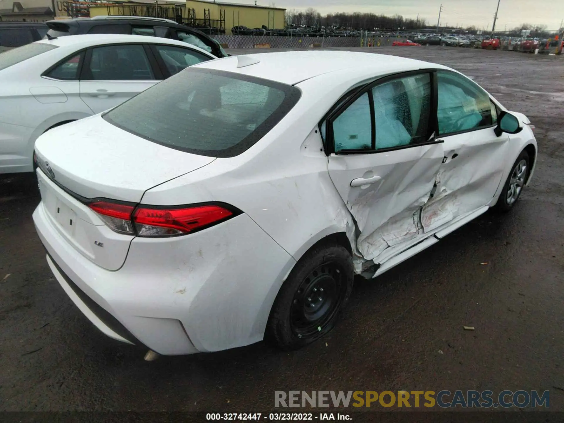 4 fotografías del automóvil dañado 5YFEPMAE5MP199755 TOYOTA COROLLA 2021