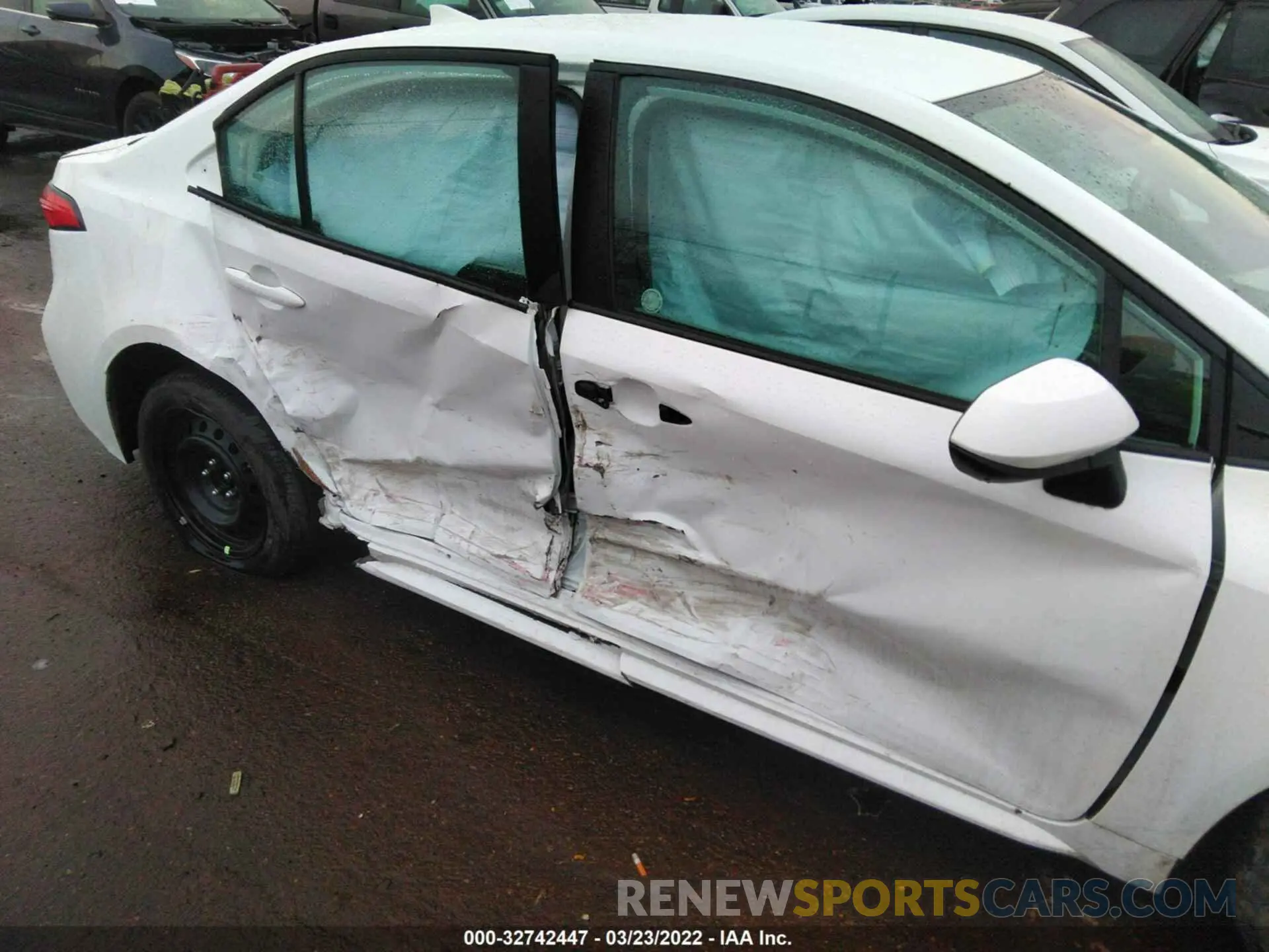 6 fotografías del automóvil dañado 5YFEPMAE5MP199755 TOYOTA COROLLA 2021
