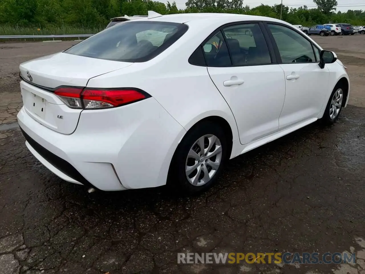 4 fotografías del automóvil dañado 5YFEPMAE5MP200161 TOYOTA COROLLA 2021