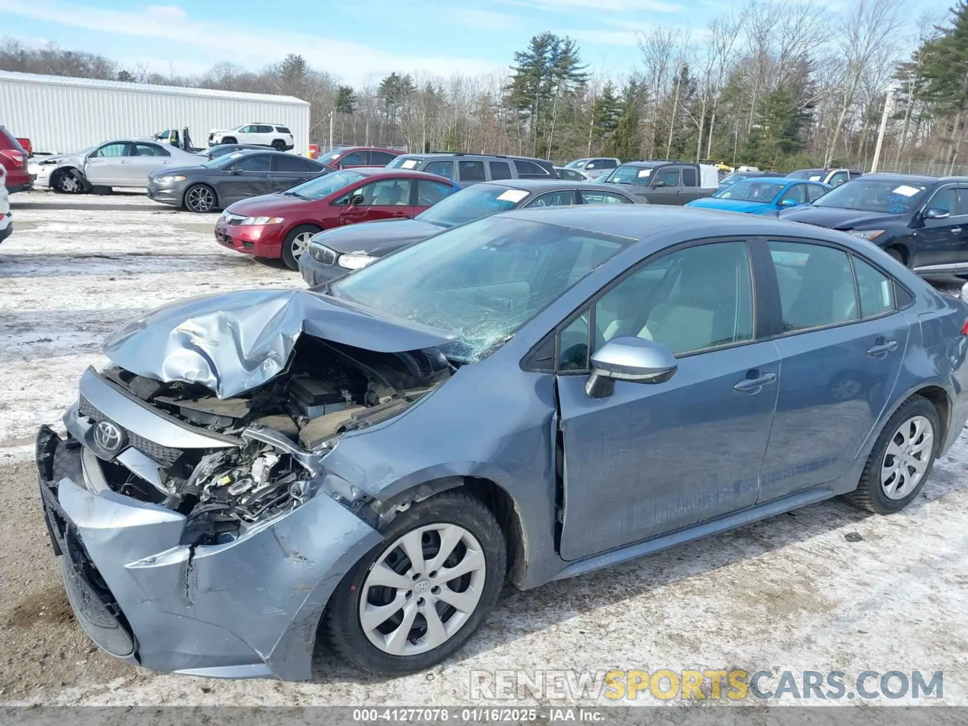 12 fotografías del automóvil dañado 5YFEPMAE5MP208812 TOYOTA COROLLA 2021