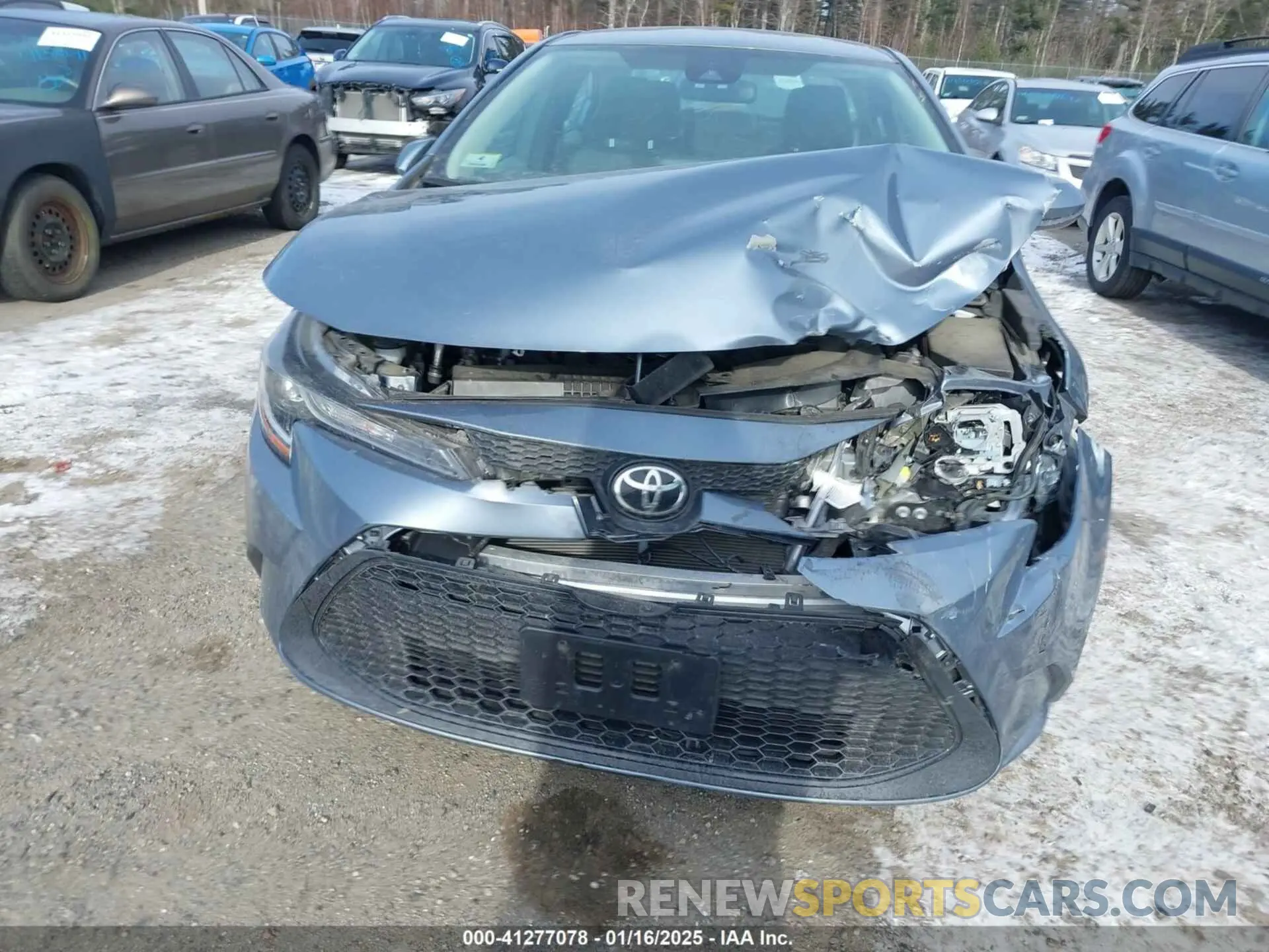 13 fotografías del automóvil dañado 5YFEPMAE5MP208812 TOYOTA COROLLA 2021