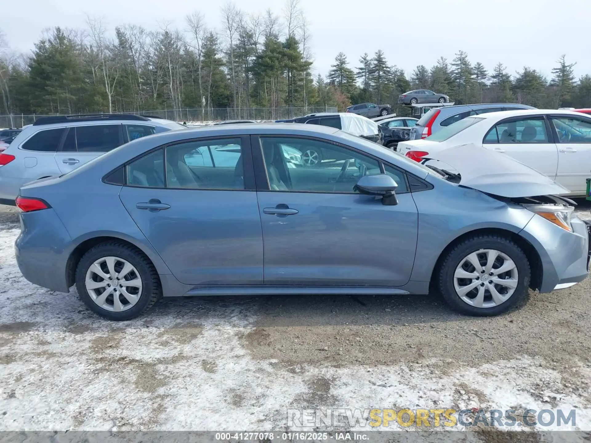 14 fotografías del automóvil dañado 5YFEPMAE5MP208812 TOYOTA COROLLA 2021