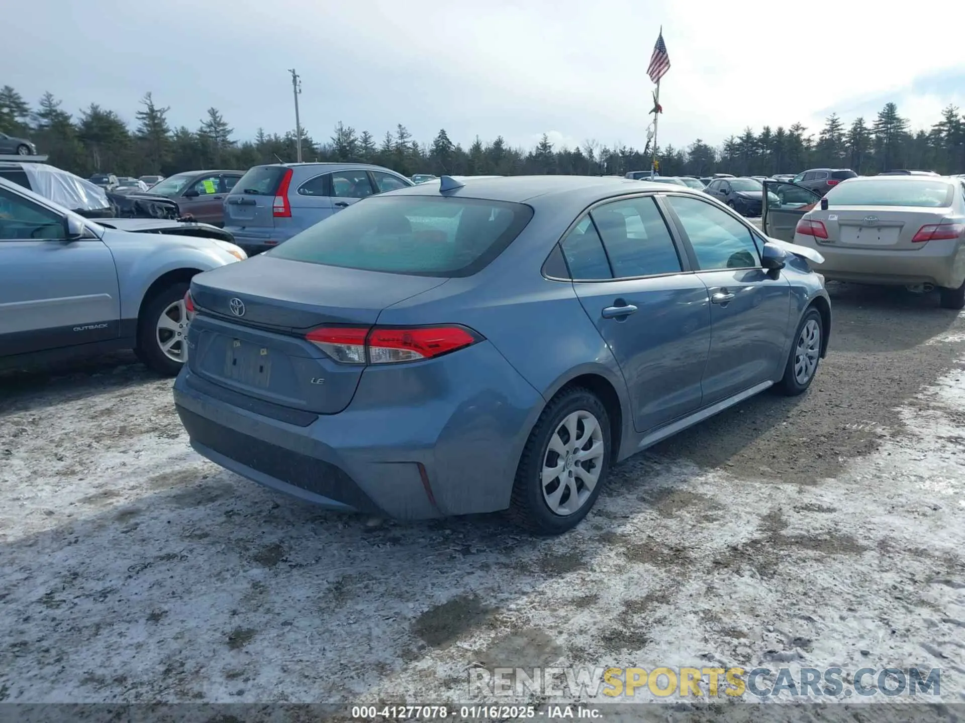 4 fotografías del automóvil dañado 5YFEPMAE5MP208812 TOYOTA COROLLA 2021