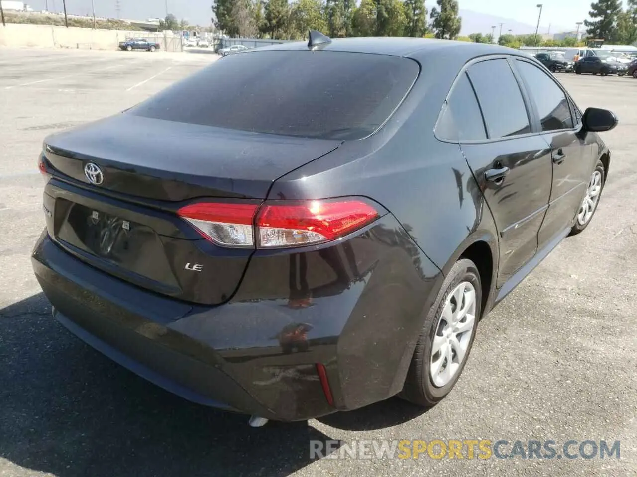 4 fotografías del automóvil dañado 5YFEPMAE5MP213296 TOYOTA COROLLA 2021