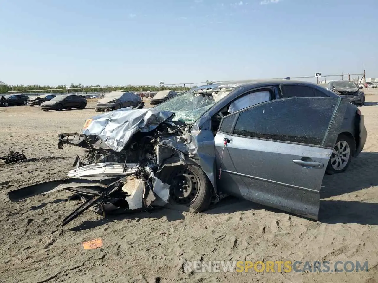 1 fotografías del automóvil dañado 5YFEPMAE5MP228610 TOYOTA COROLLA 2021