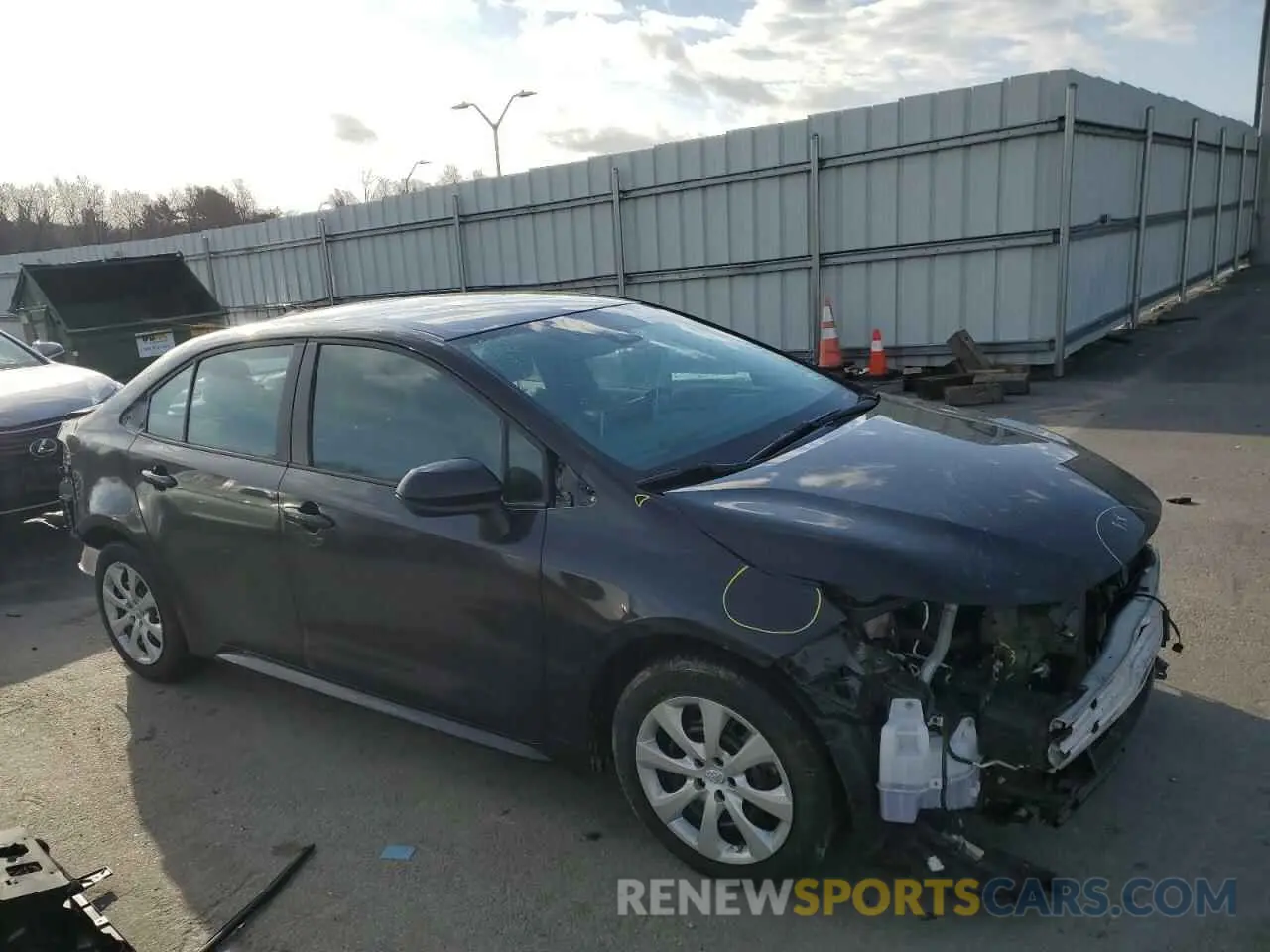4 fotografías del automóvil dañado 5YFEPMAE5MP228705 TOYOTA COROLLA 2021