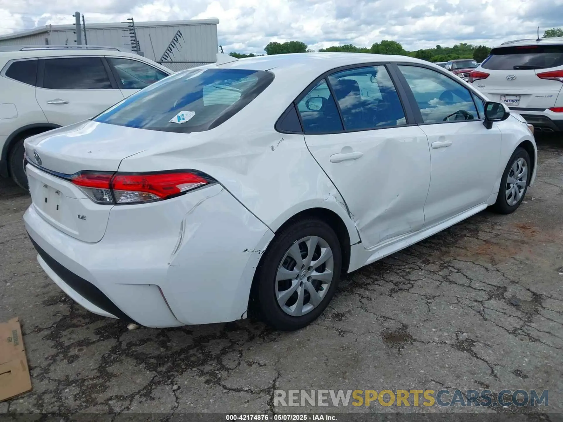 4 fotografías del automóvil dañado 5YFEPMAE5MP236187 TOYOTA COROLLA 2021