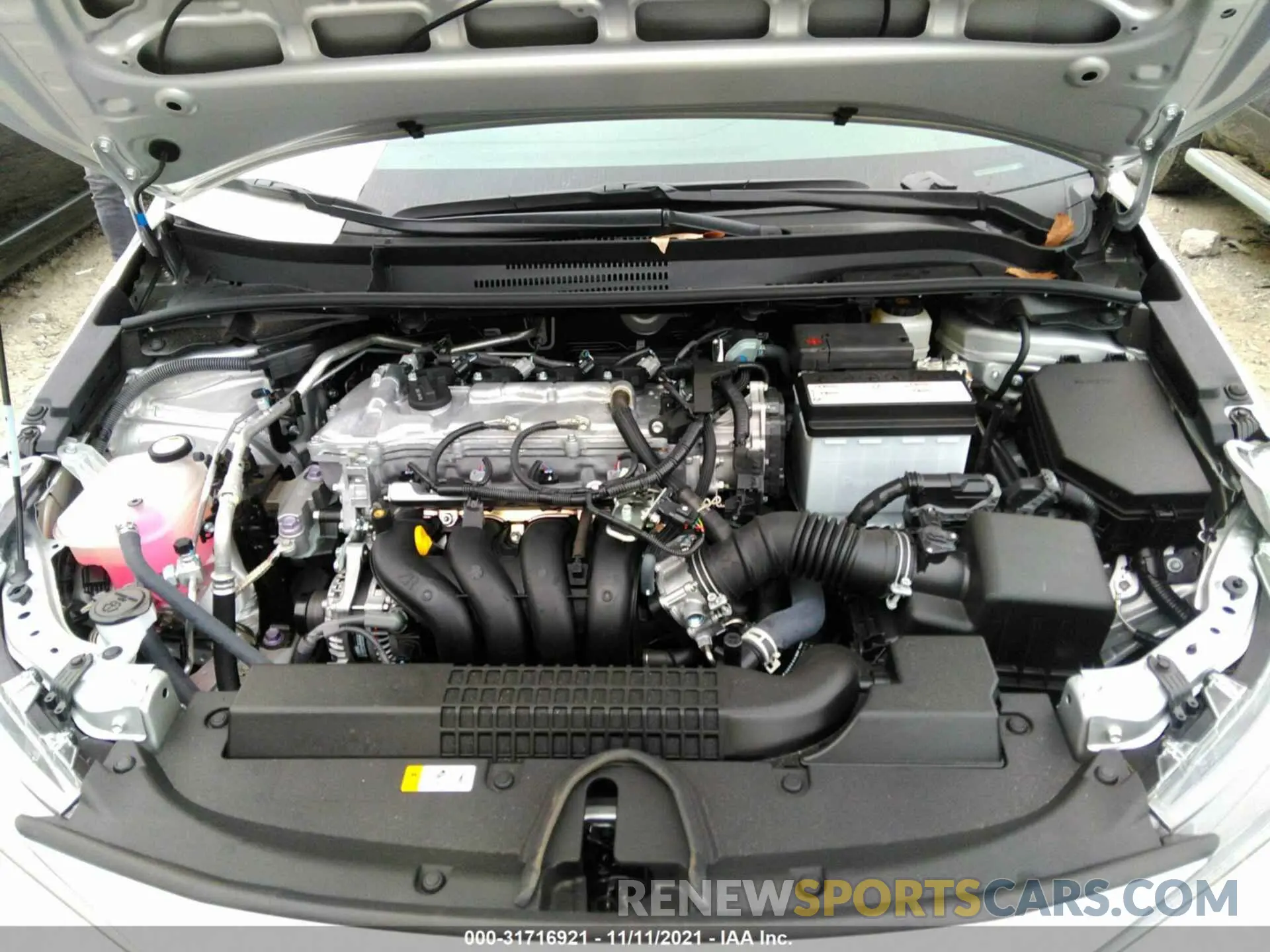 10 fotografías del automóvil dañado 5YFEPMAE5MP259064 TOYOTA COROLLA 2021