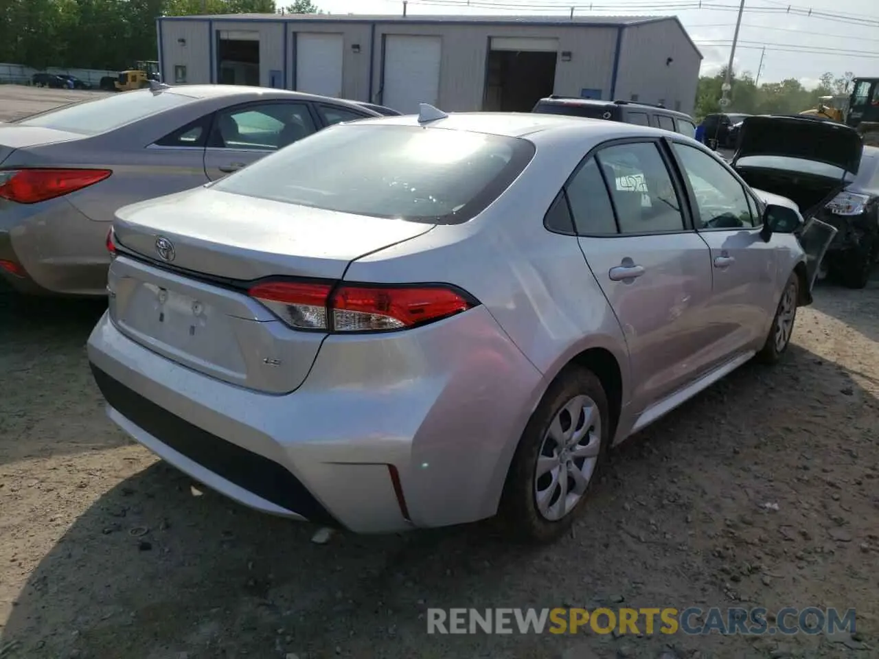 4 fotografías del automóvil dañado 5YFEPMAE5MP267908 TOYOTA COROLLA 2021