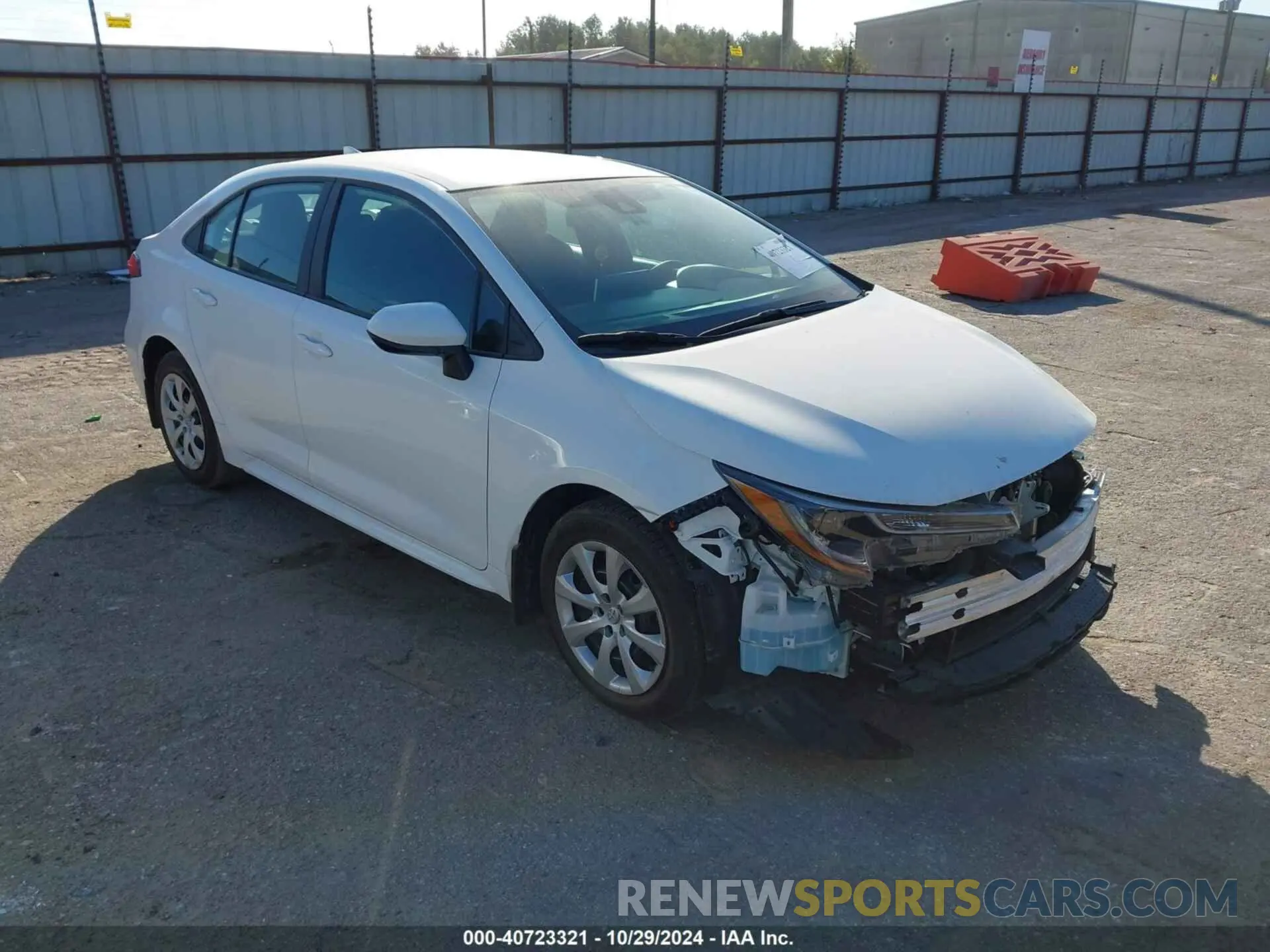 1 fotografías del automóvil dañado 5YFEPMAE5MP268539 TOYOTA COROLLA 2021