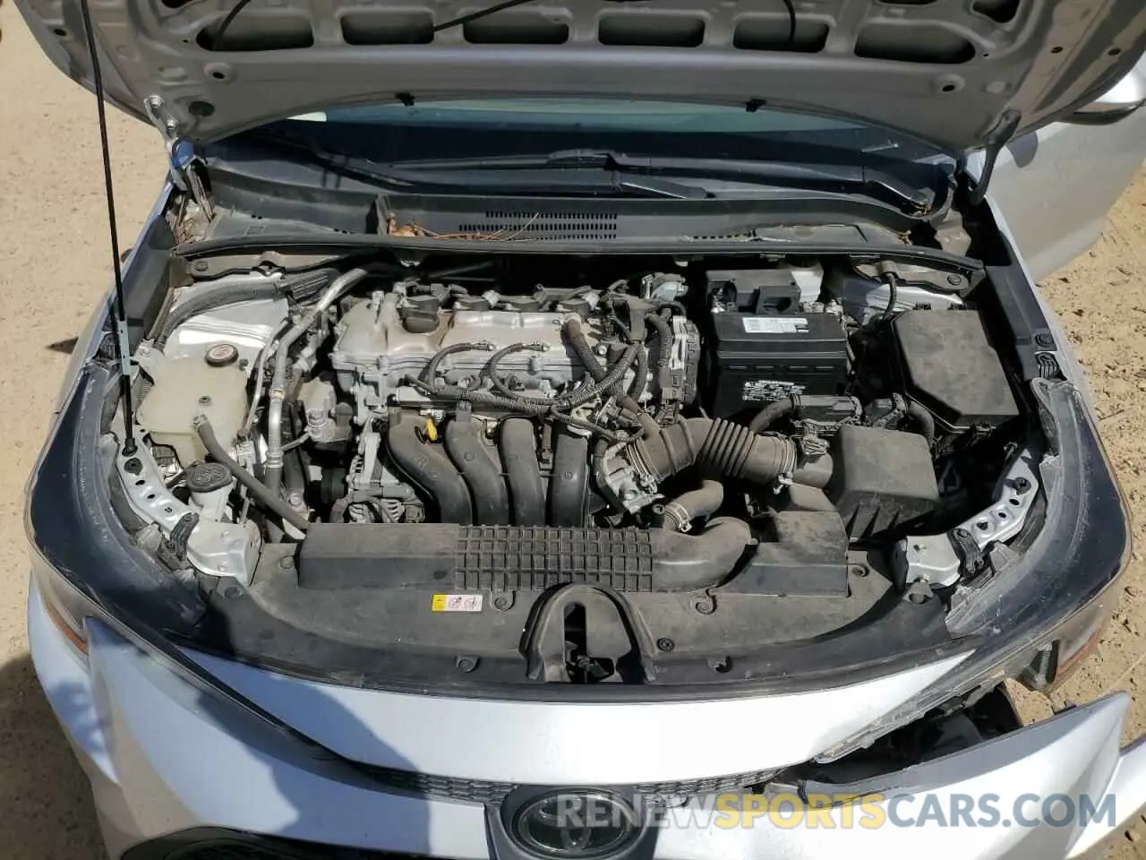 11 fotografías del automóvil dañado 5YFEPMAE6MP148524 TOYOTA COROLLA 2021