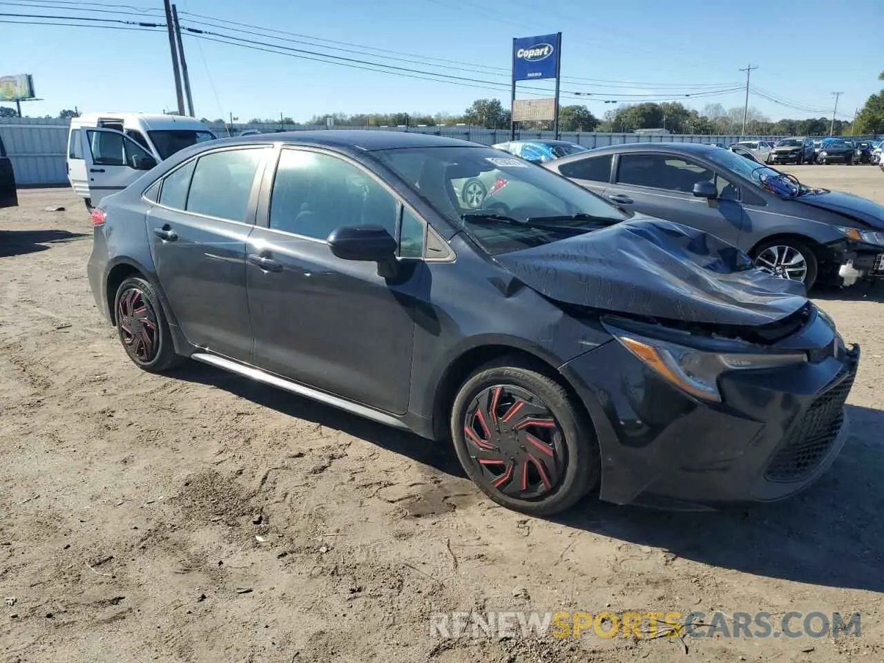 4 fotografías del automóvil dañado 5YFEPMAE6MP149074 TOYOTA COROLLA 2021