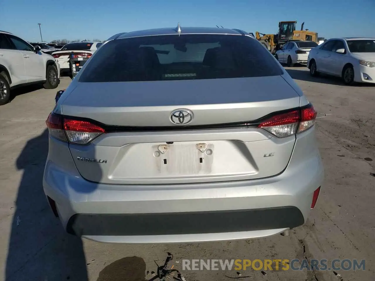 6 fotografías del automóvil dañado 5YFEPMAE6MP151598 TOYOTA COROLLA 2021