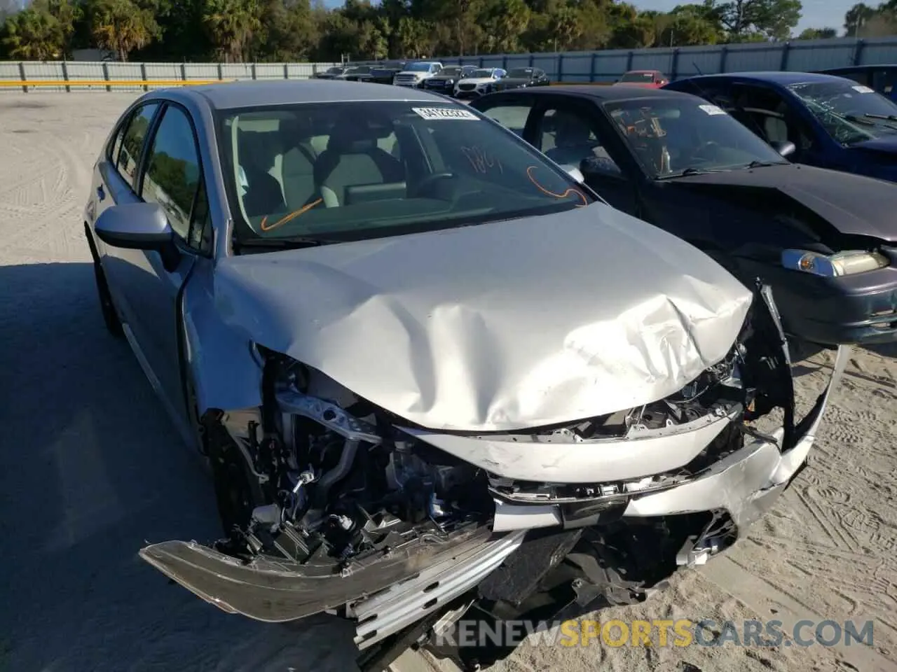 1 fotografías del automóvil dañado 5YFEPMAE6MP152900 TOYOTA COROLLA 2021