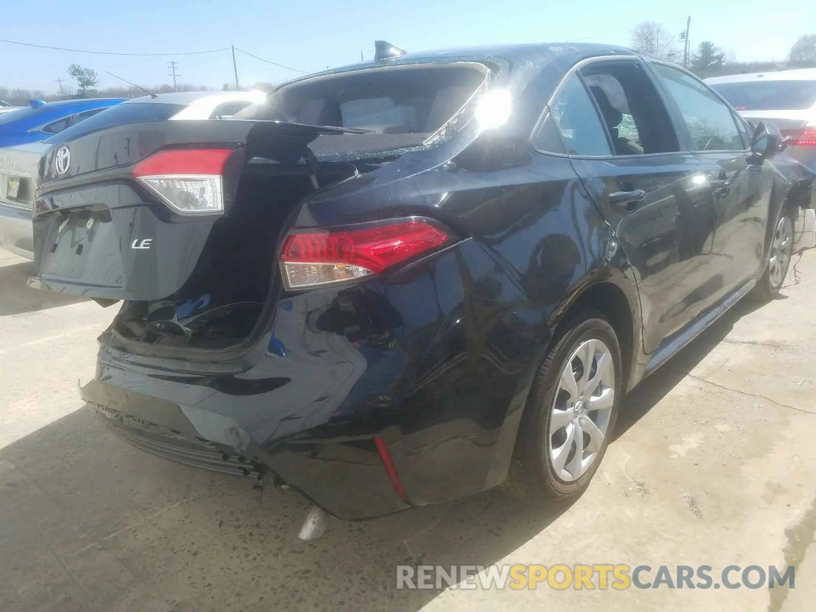 4 fotografías del automóvil dañado 5YFEPMAE6MP166568 TOYOTA COROLLA 2021