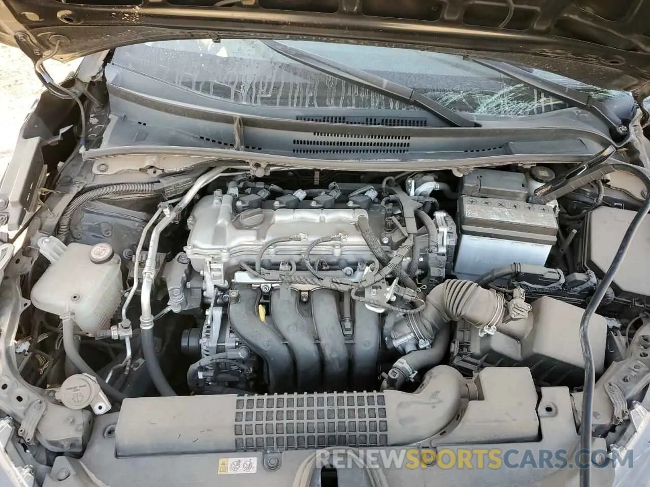 11 fotografías del automóvil dañado 5YFEPMAE6MP174010 TOYOTA COROLLA 2021