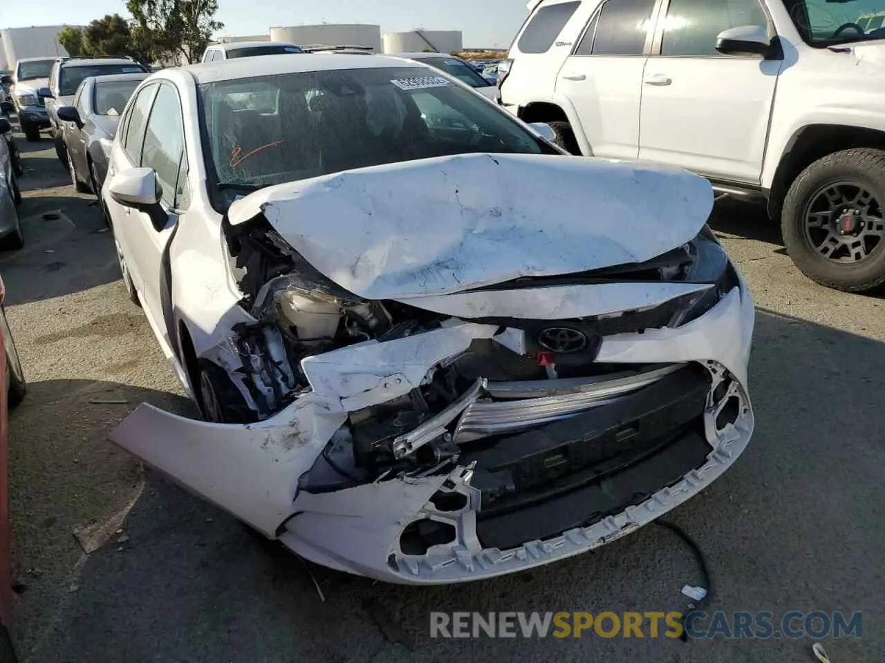 1 fotografías del automóvil dañado 5YFEPMAE6MP179711 TOYOTA COROLLA 2021