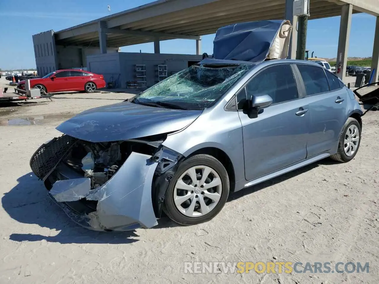 1 fotografías del automóvil dañado 5YFEPMAE6MP181541 TOYOTA COROLLA 2021