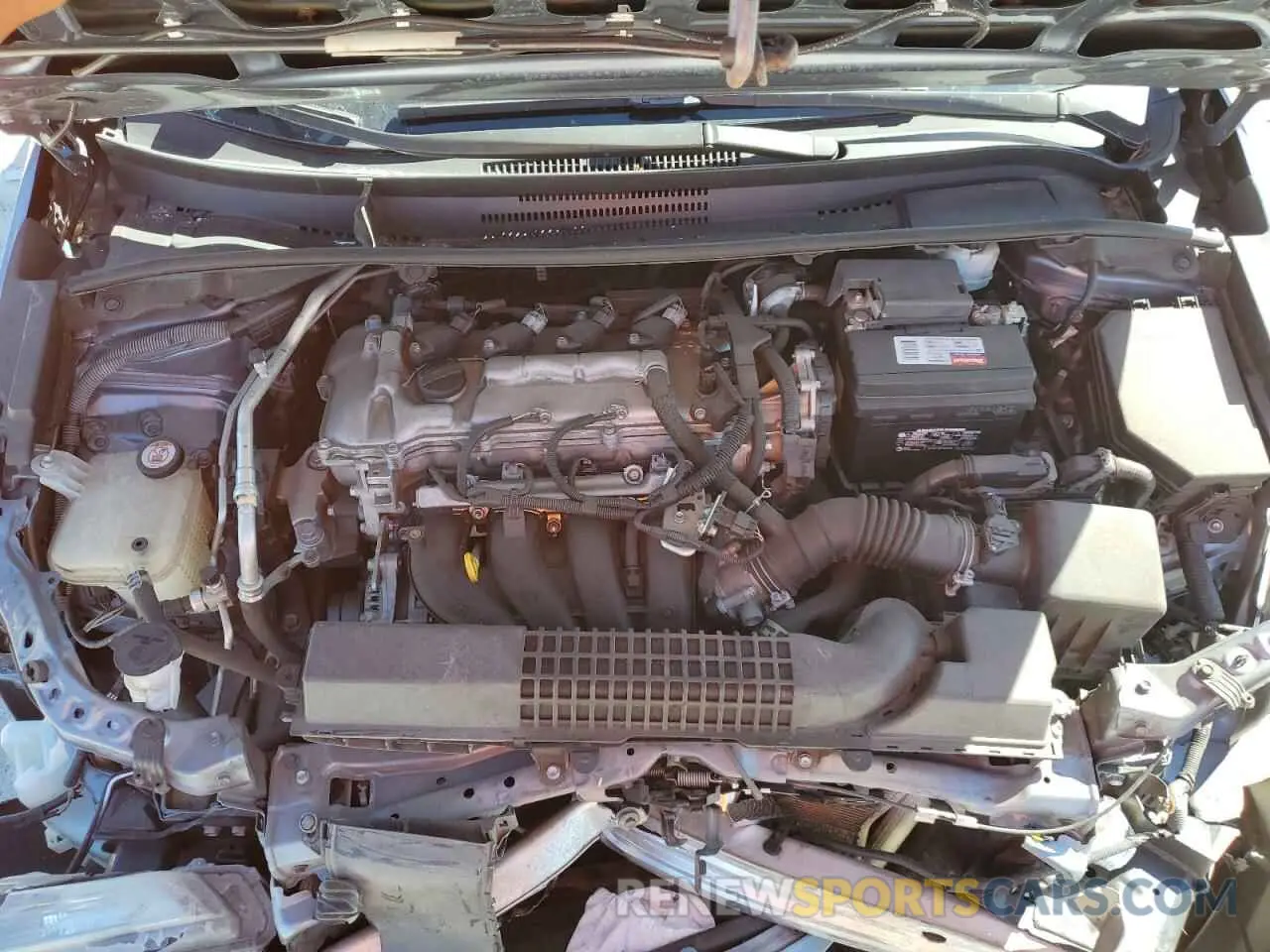 11 fotografías del automóvil dañado 5YFEPMAE6MP181541 TOYOTA COROLLA 2021