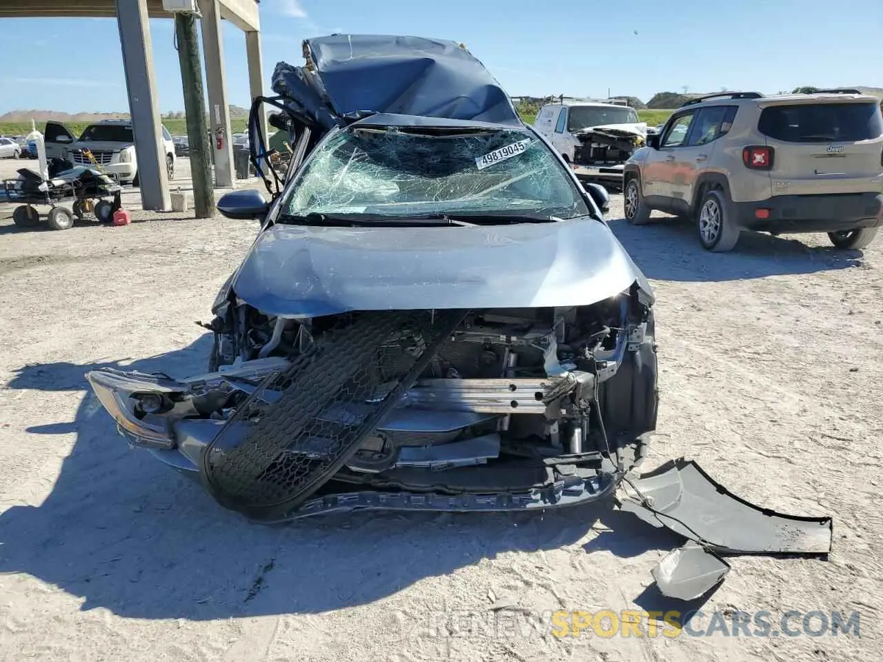 5 fotografías del automóvil dañado 5YFEPMAE6MP181541 TOYOTA COROLLA 2021
