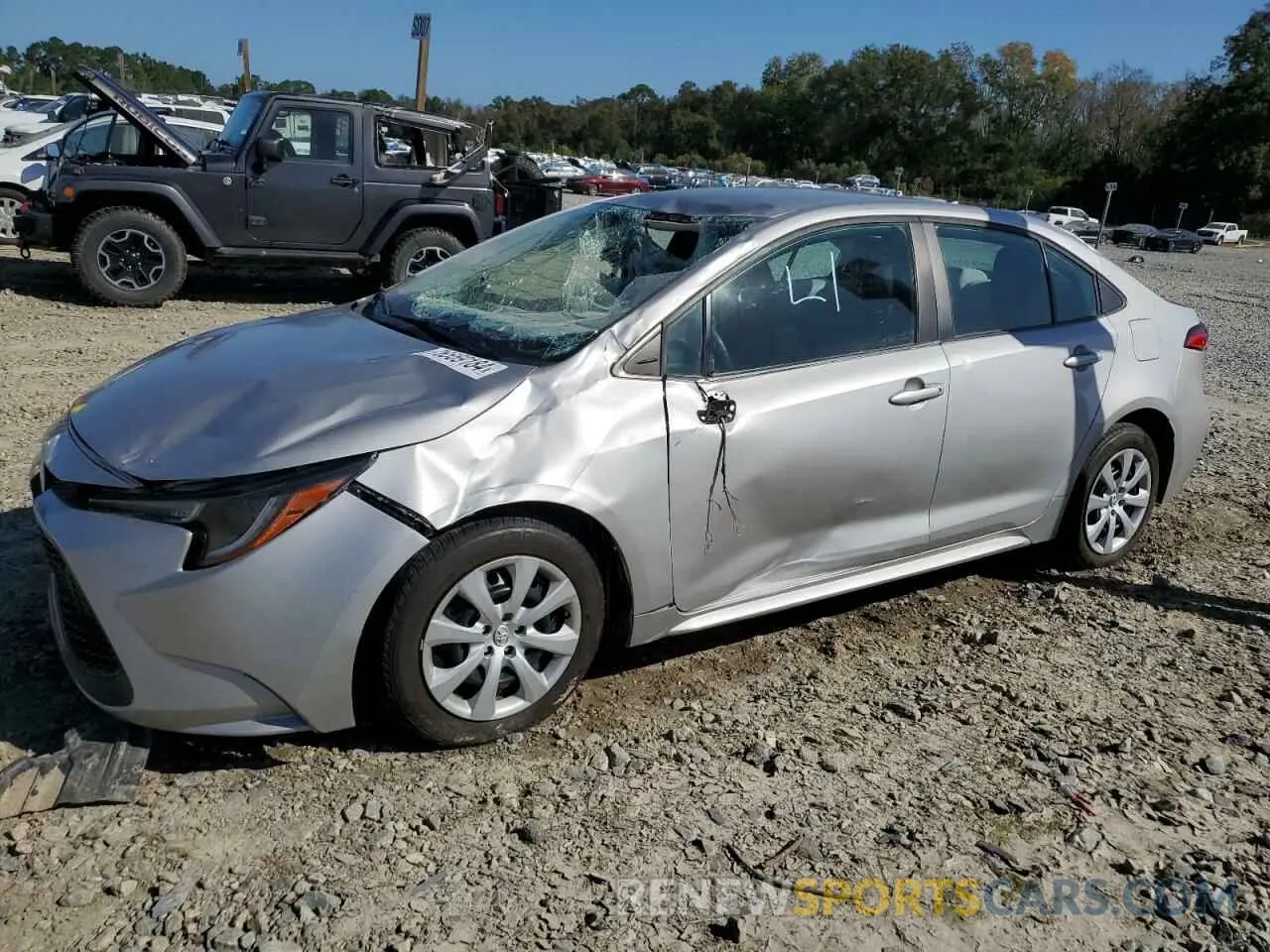 1 fotografías del automóvil dañado 5YFEPMAE6MP182172 TOYOTA COROLLA 2021
