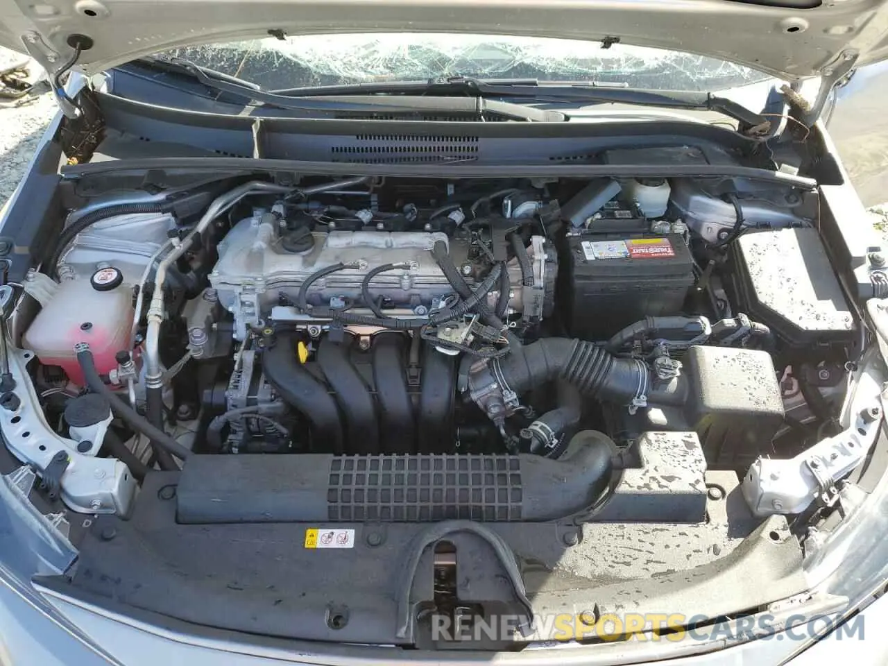 11 fotografías del automóvil dañado 5YFEPMAE6MP182172 TOYOTA COROLLA 2021