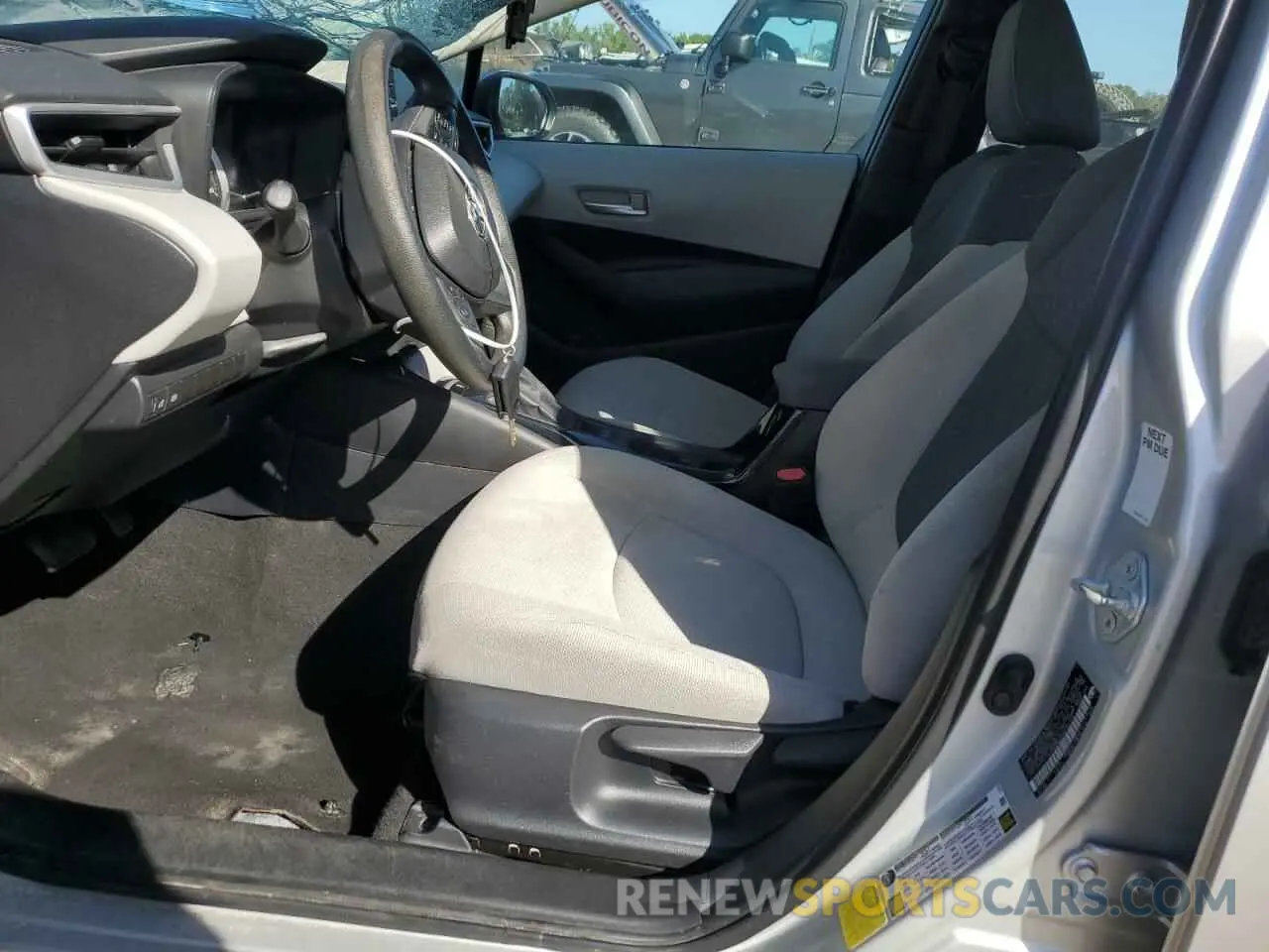7 fotografías del automóvil dañado 5YFEPMAE6MP182172 TOYOTA COROLLA 2021