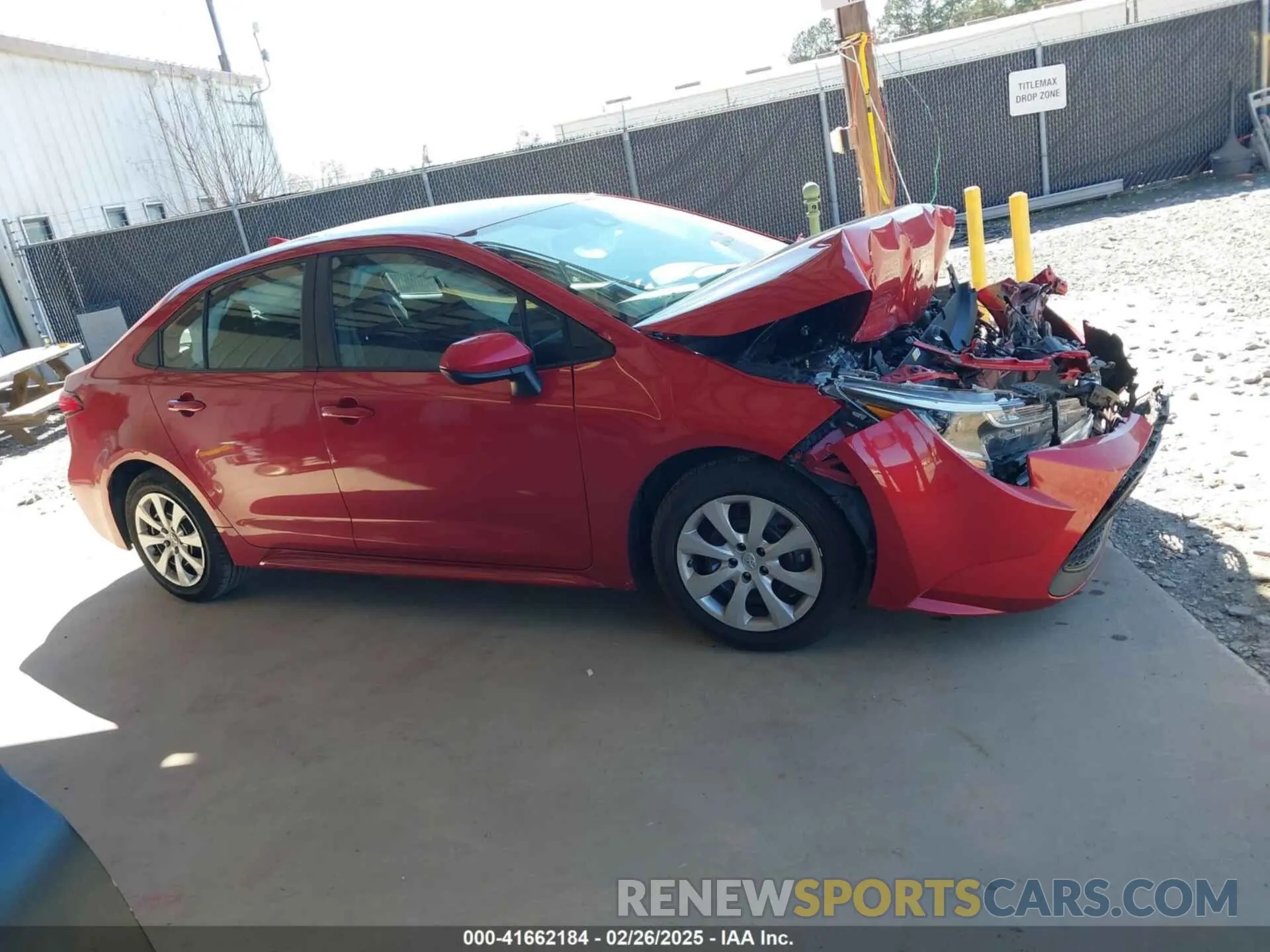 12 fotografías del automóvil dañado 5YFEPMAE6MP189431 TOYOTA COROLLA 2021