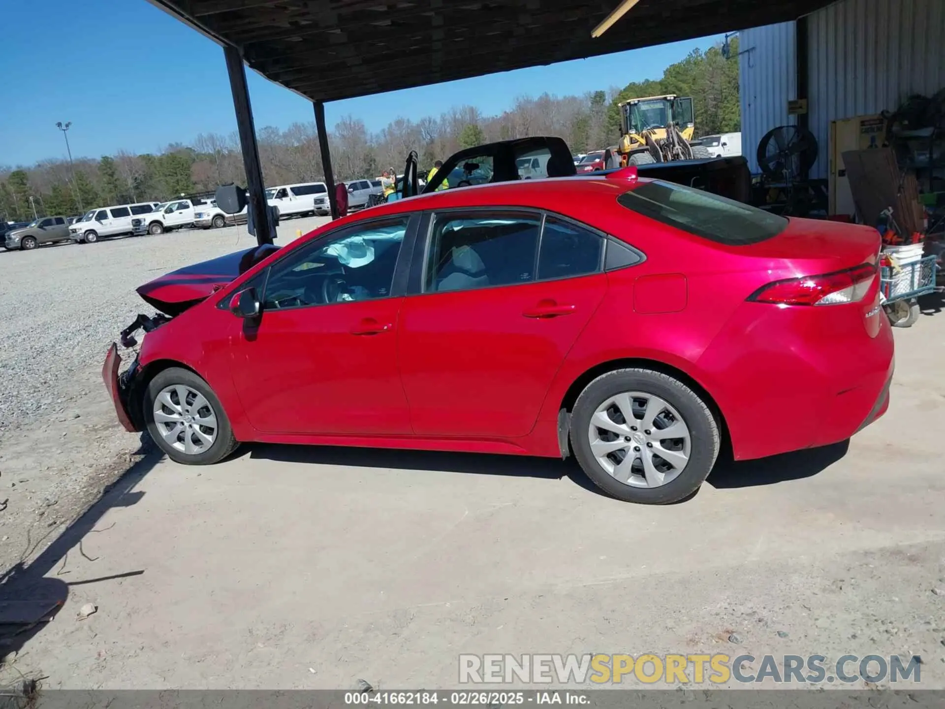 13 fotografías del automóvil dañado 5YFEPMAE6MP189431 TOYOTA COROLLA 2021