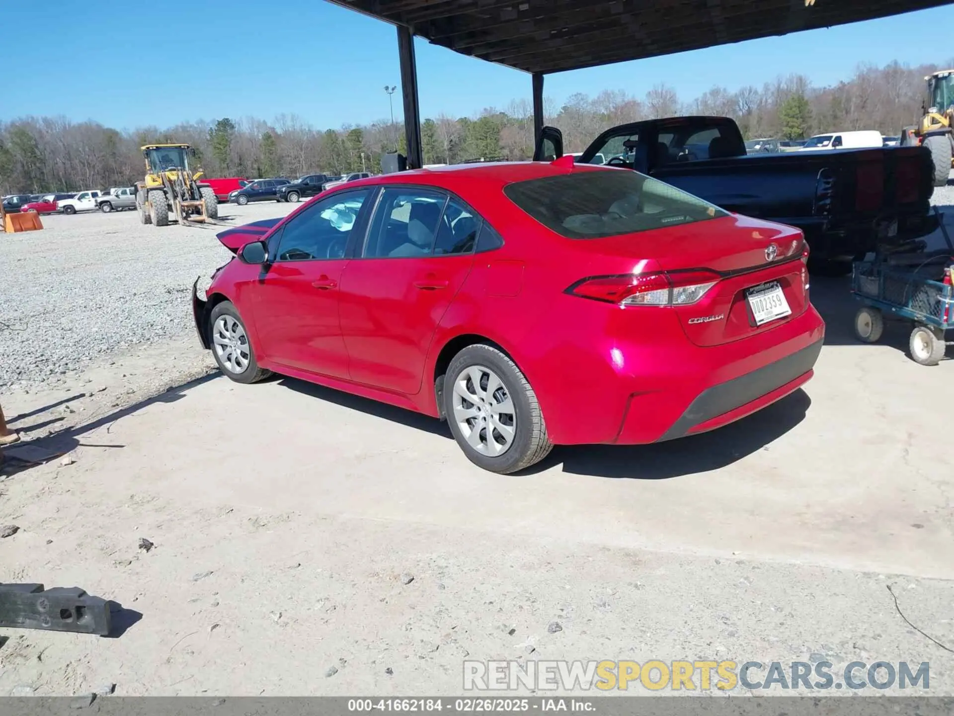 3 fotografías del automóvil dañado 5YFEPMAE6MP189431 TOYOTA COROLLA 2021